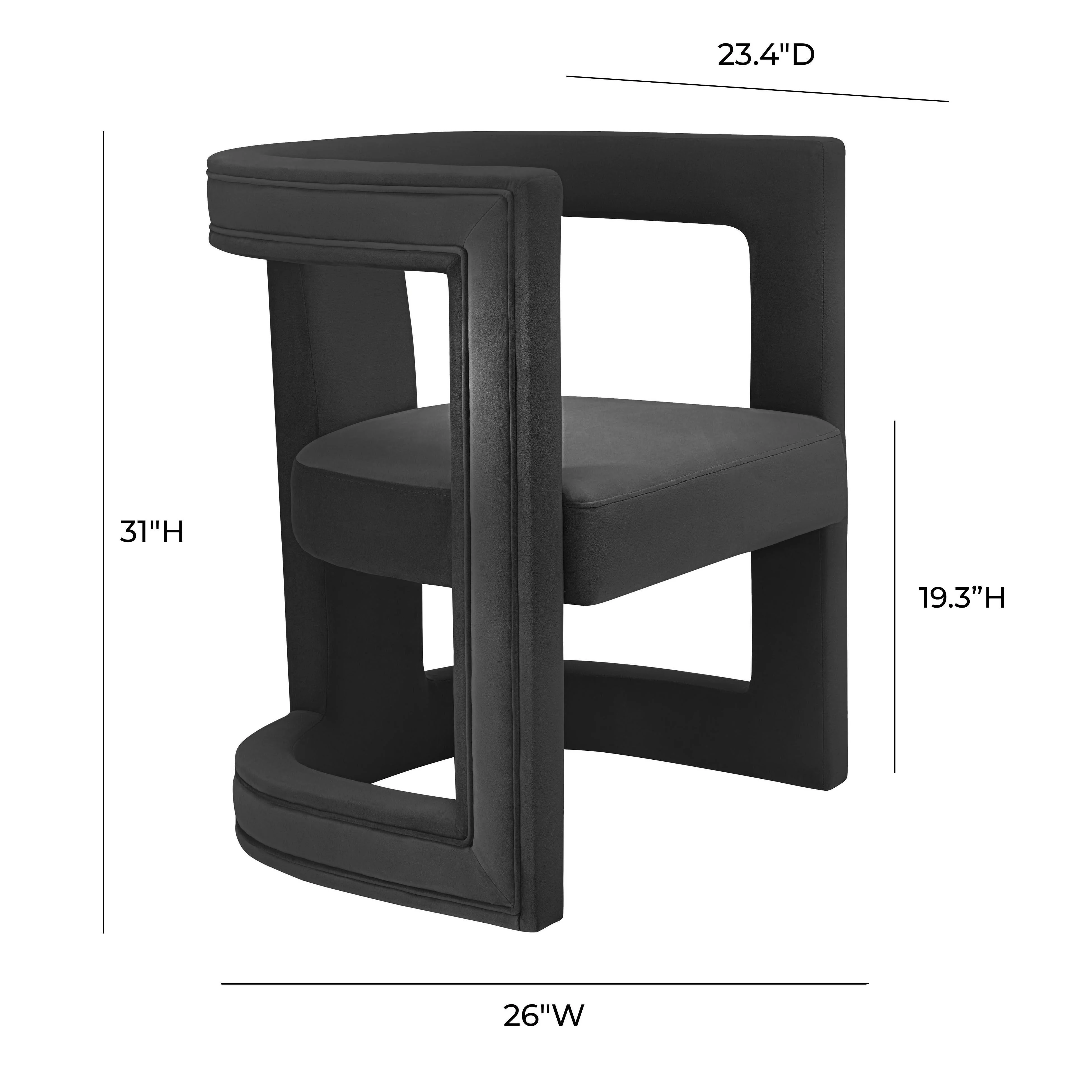 Ada Performance Velvet Accent Chair - Image 12