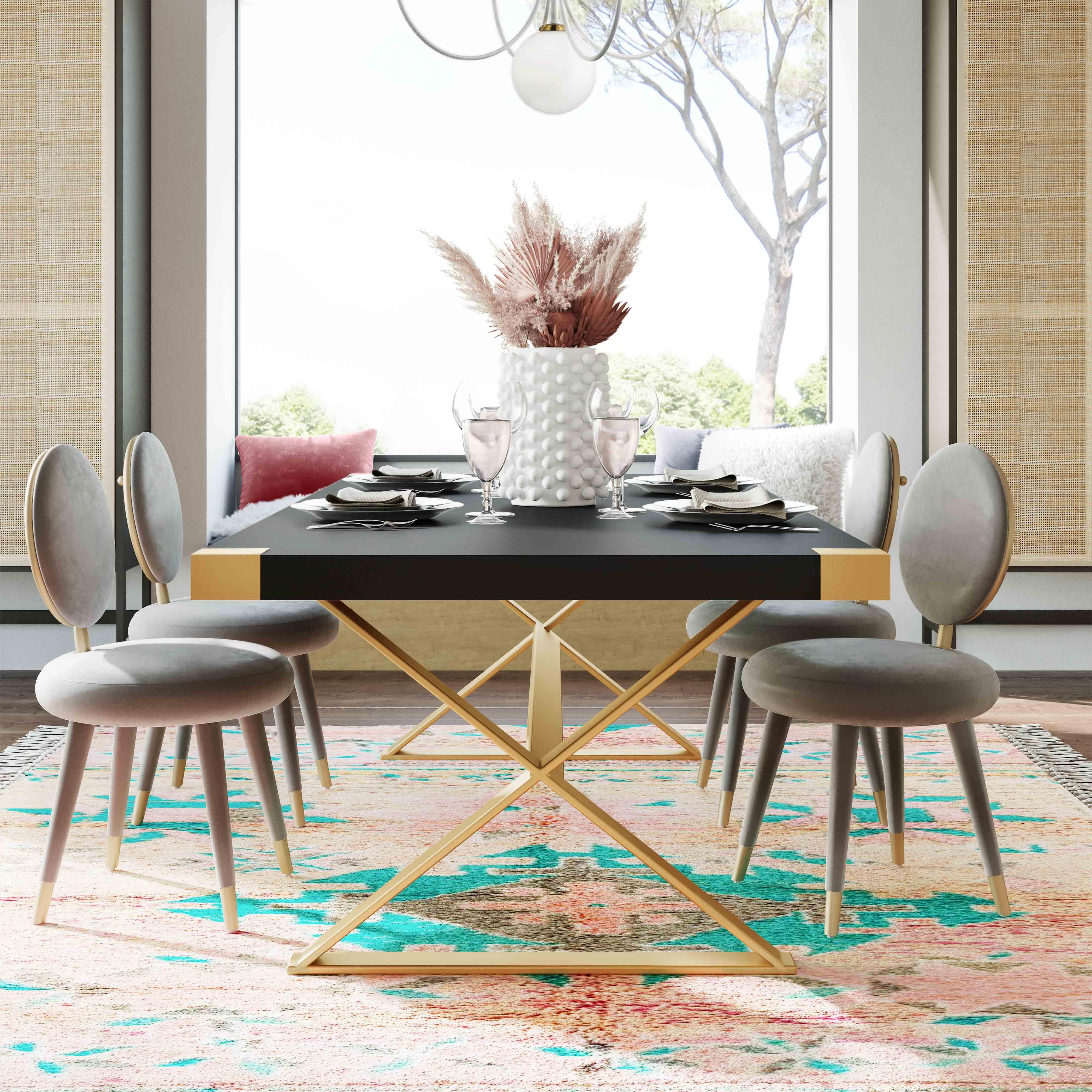 Adeline 95" Lacquer Rectangular Dining Table - Image 7