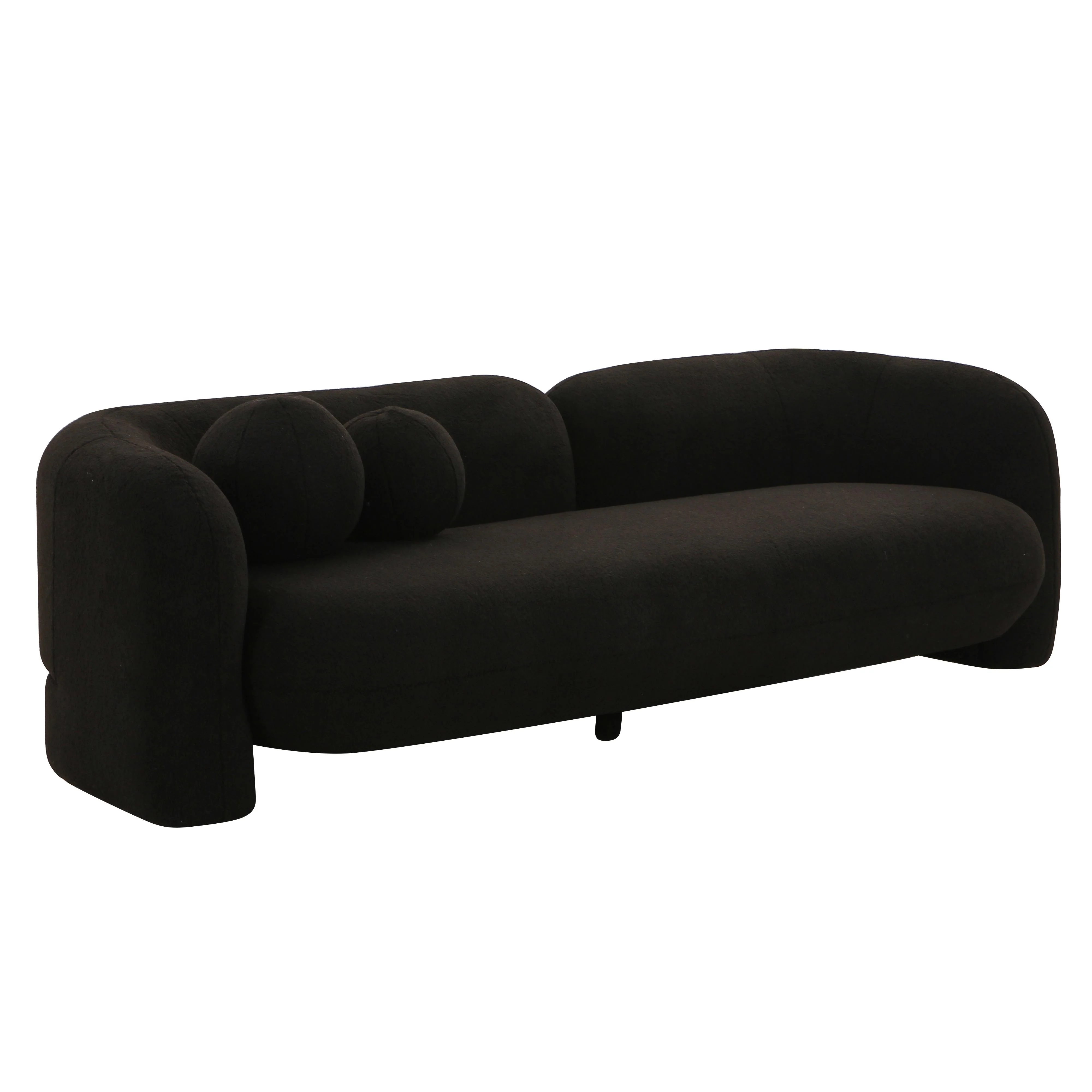 Amelie 91" Contract-Grade Faux Fur Sofa - Image 7