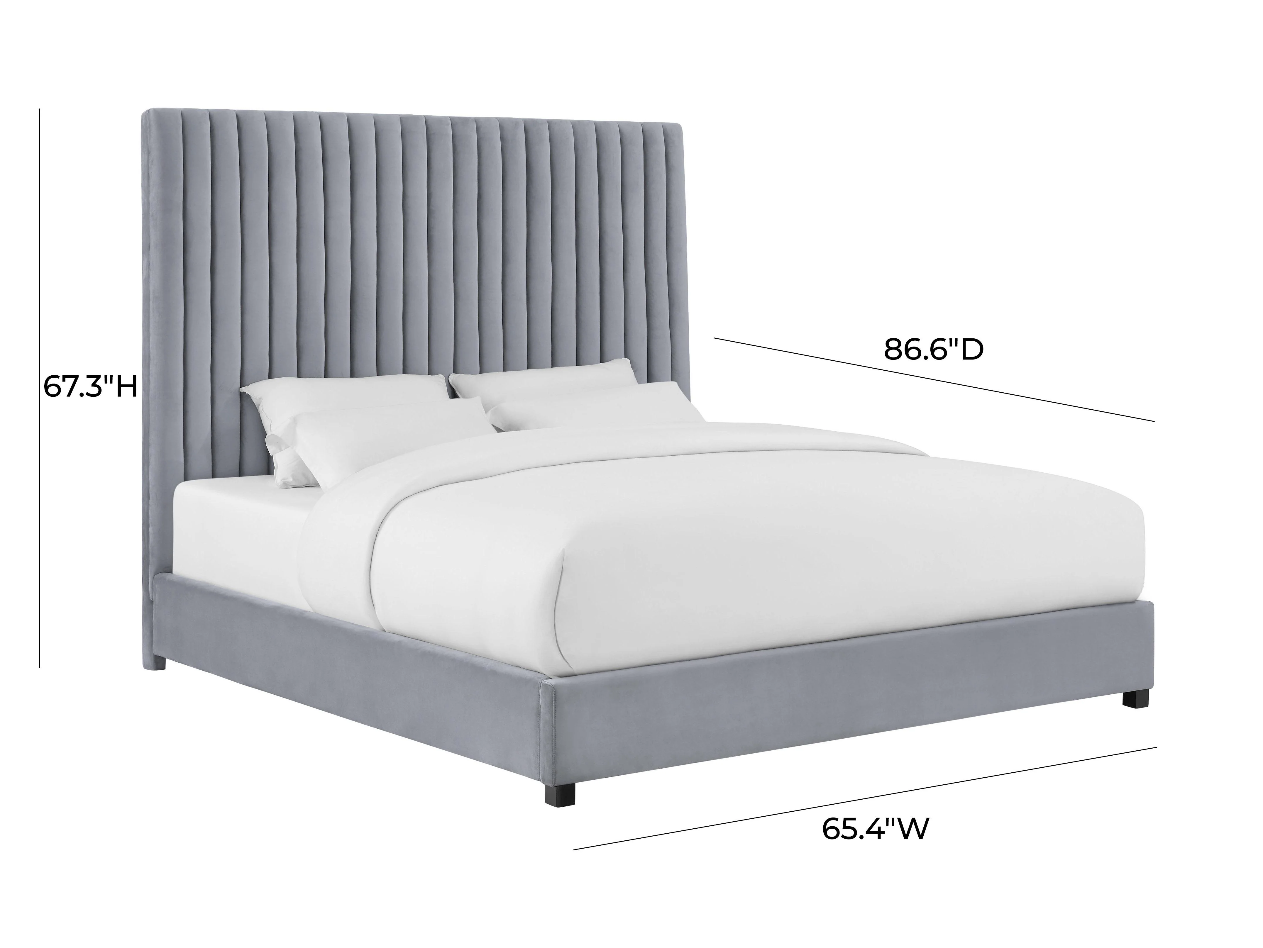 Arabelle Performance Velvet Bed - Image 12