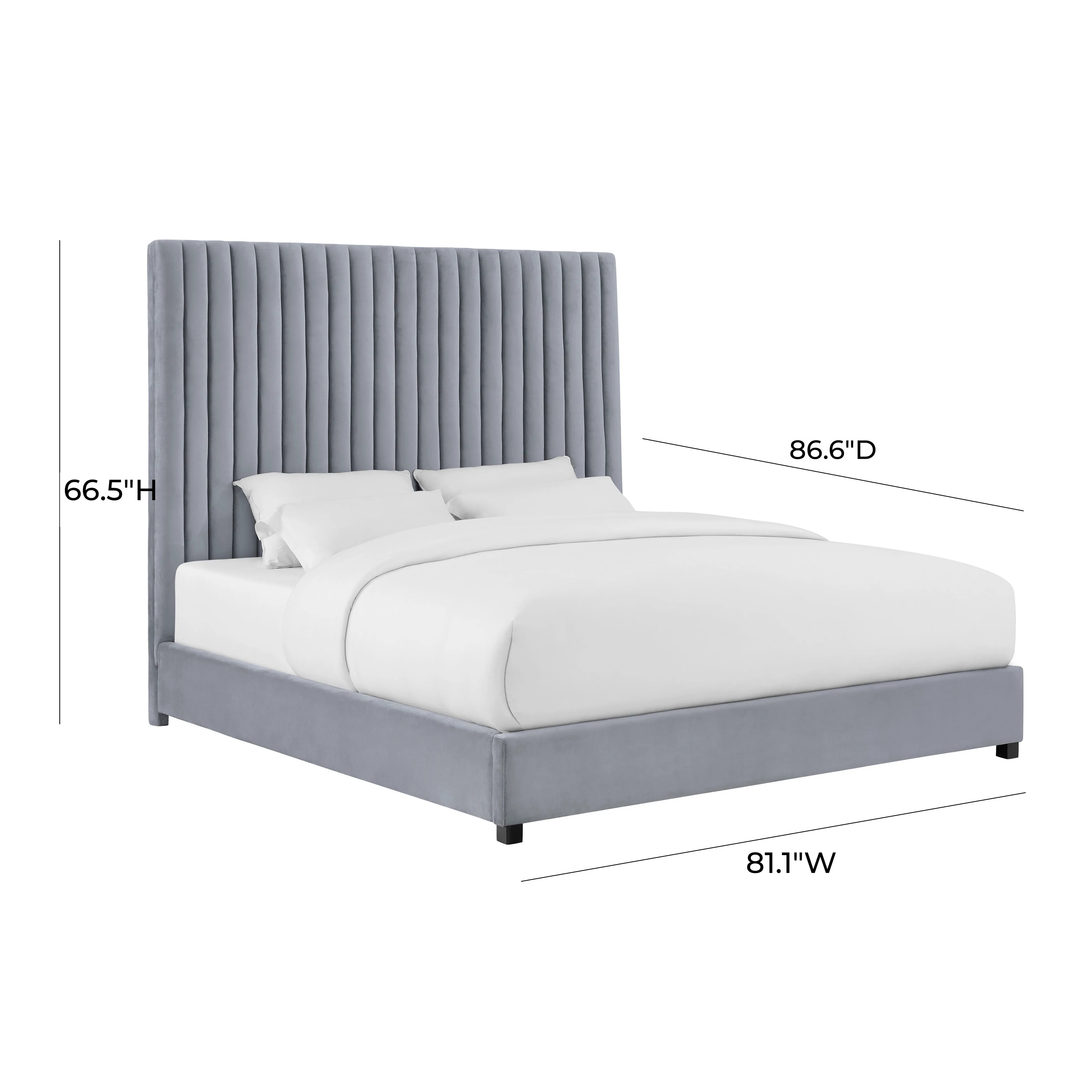 Arabelle Performance Velvet Bed - Image 6