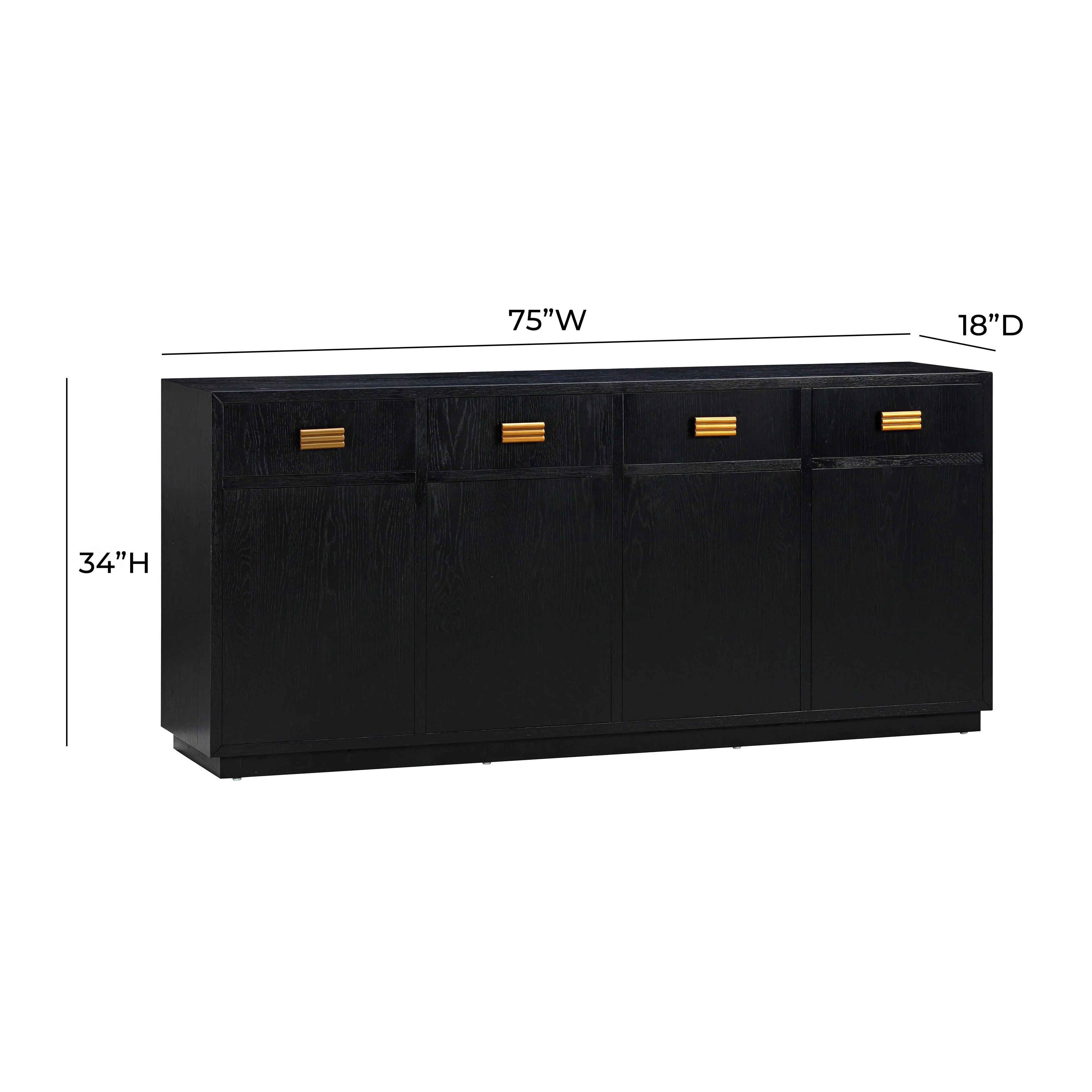 Aria 75" Oak Buffet - Image 14