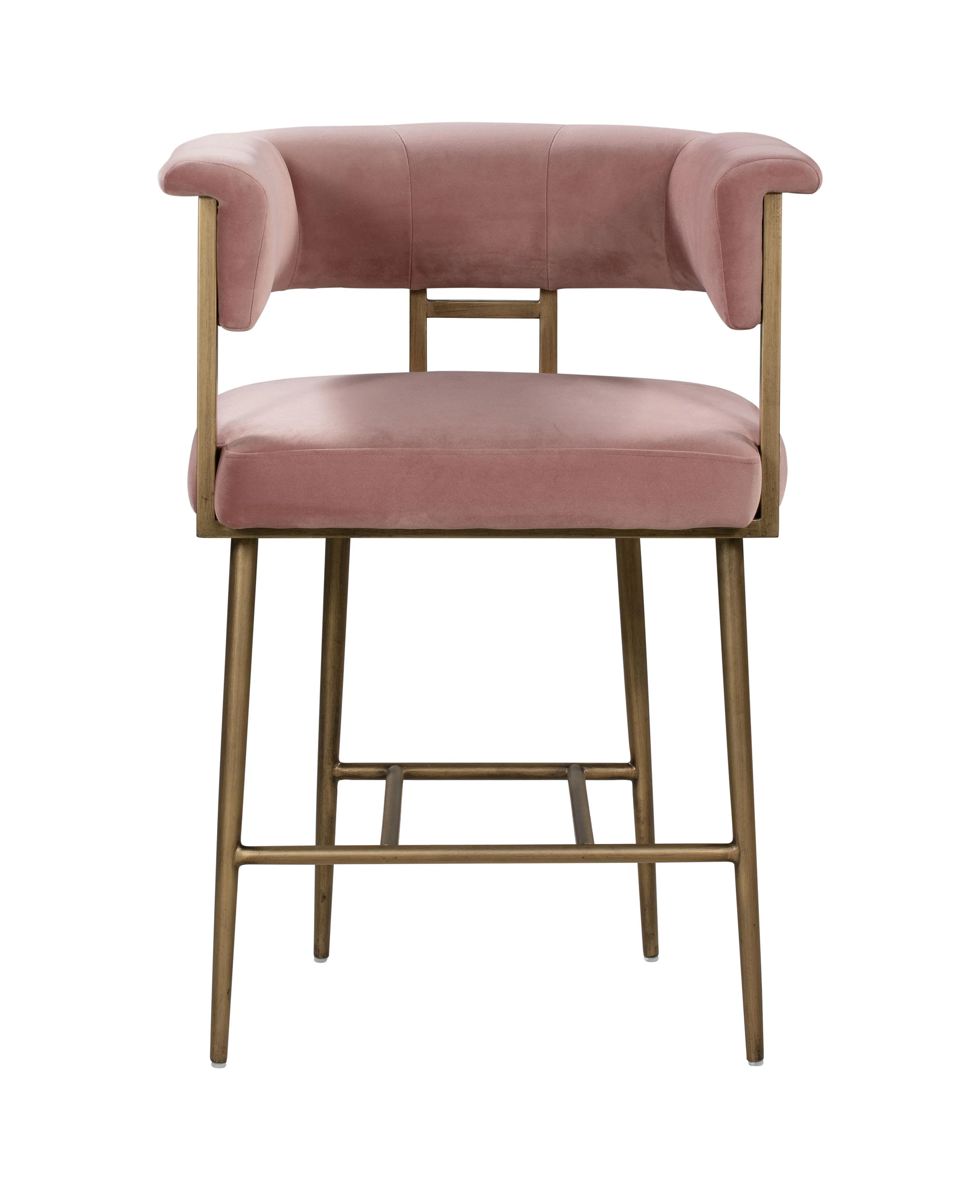 Astrid Performance Velvet Stool - Image 12