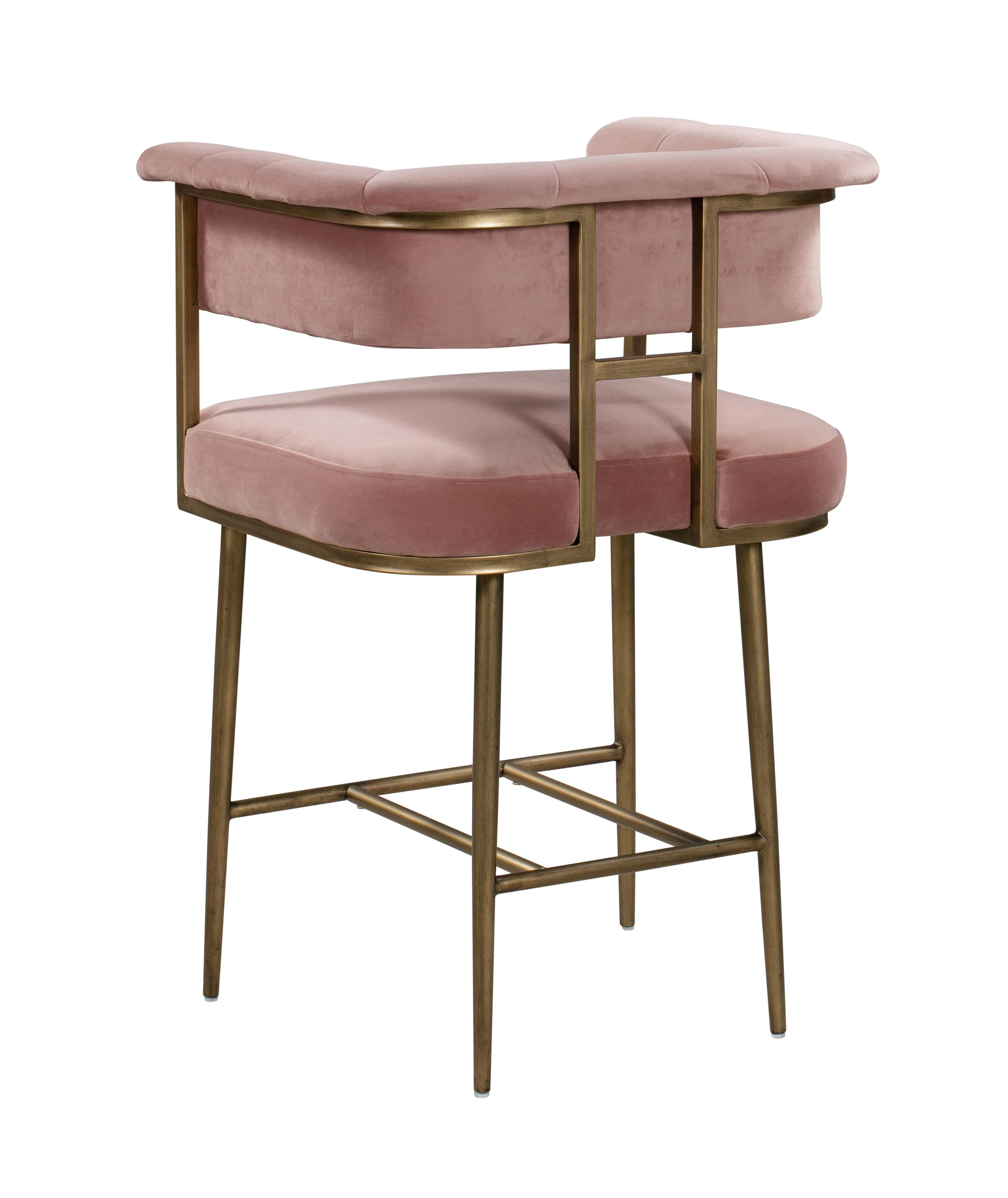 Astrid Performance Velvet Stool - Image 13