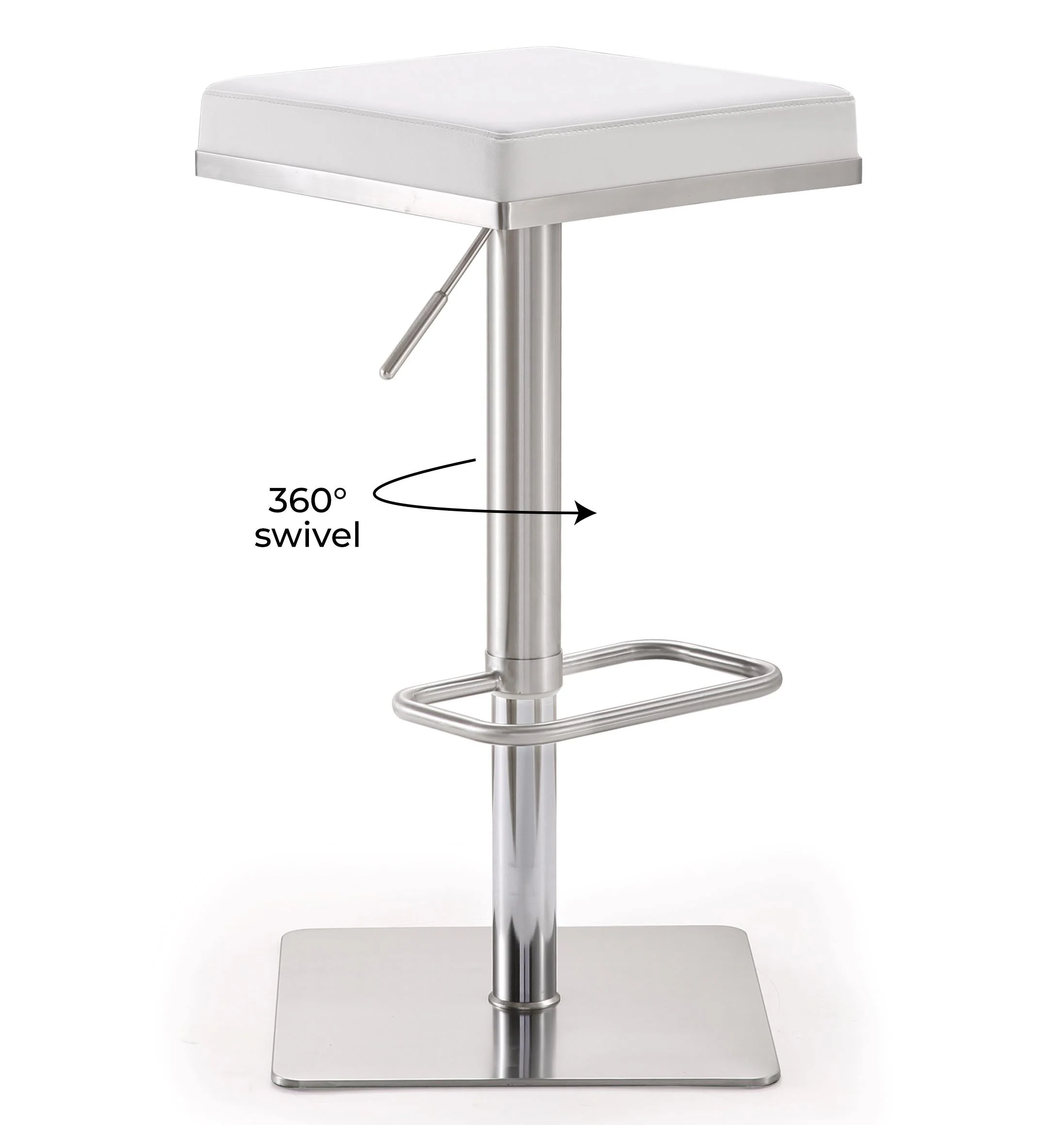 Bari Performance Vegan Leather Adjustable Stool - Image 18