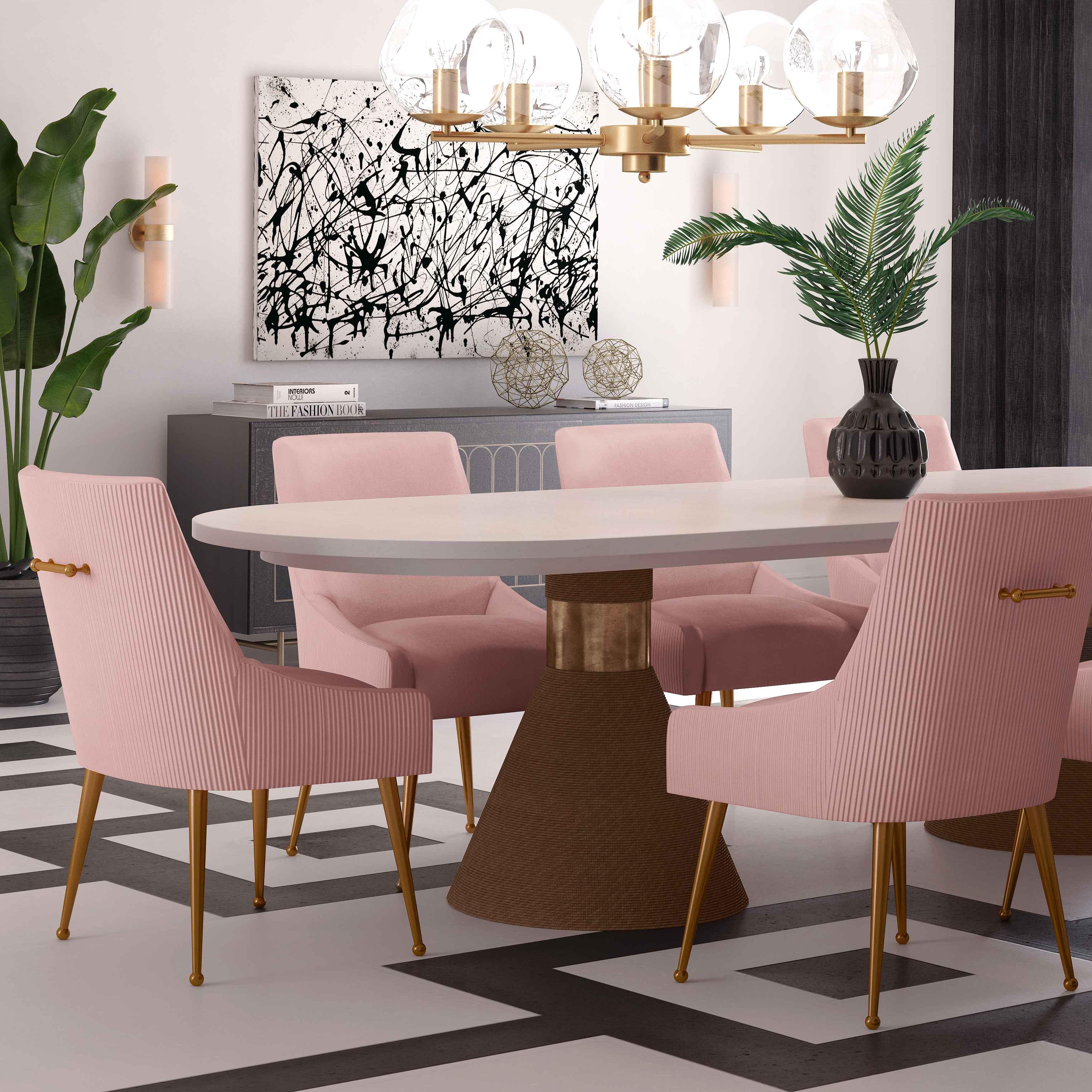 Beatrix Pleated Performance Velvet Dining Chair - Image 25