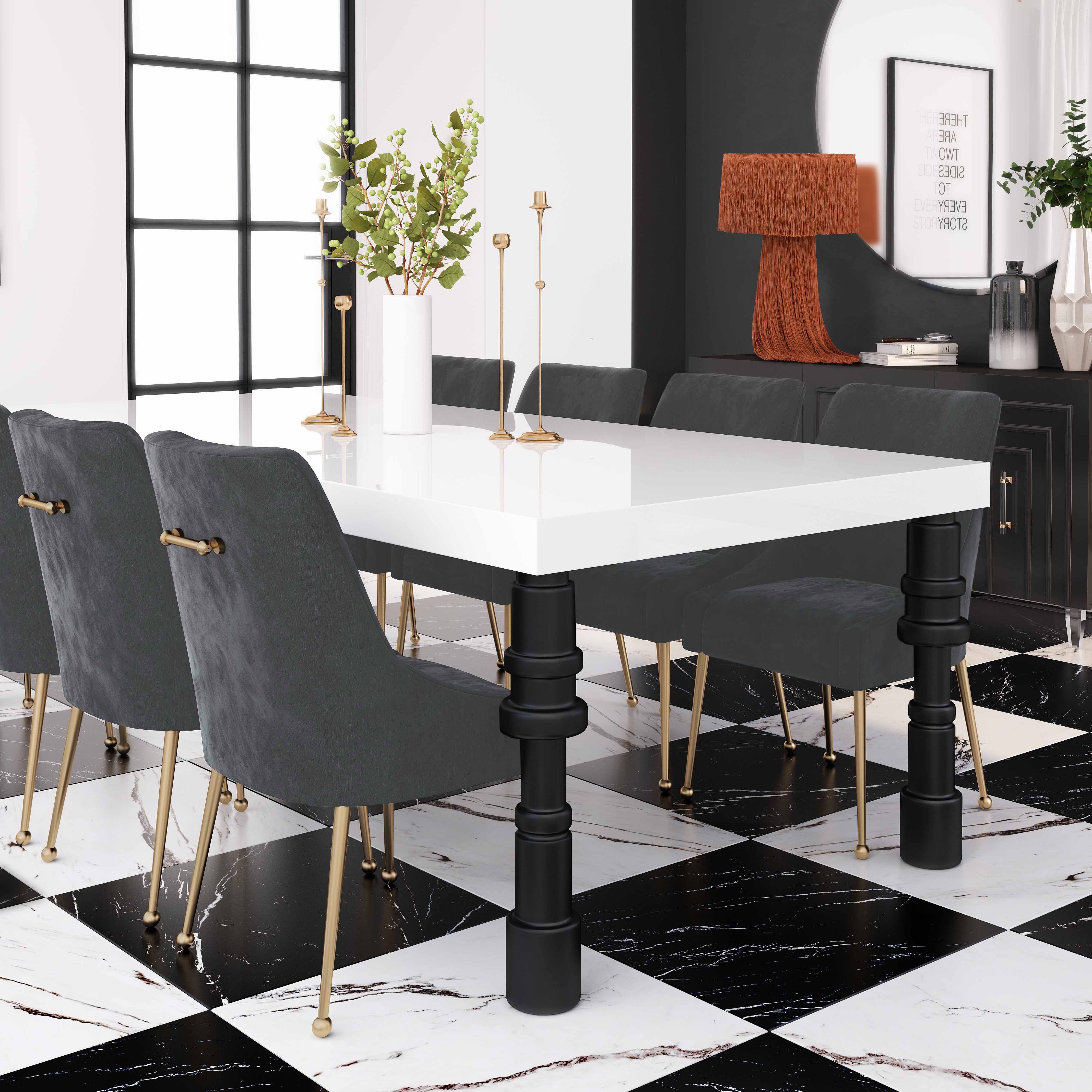 Beatrix Performance Velvet Dining Chair - Image 13