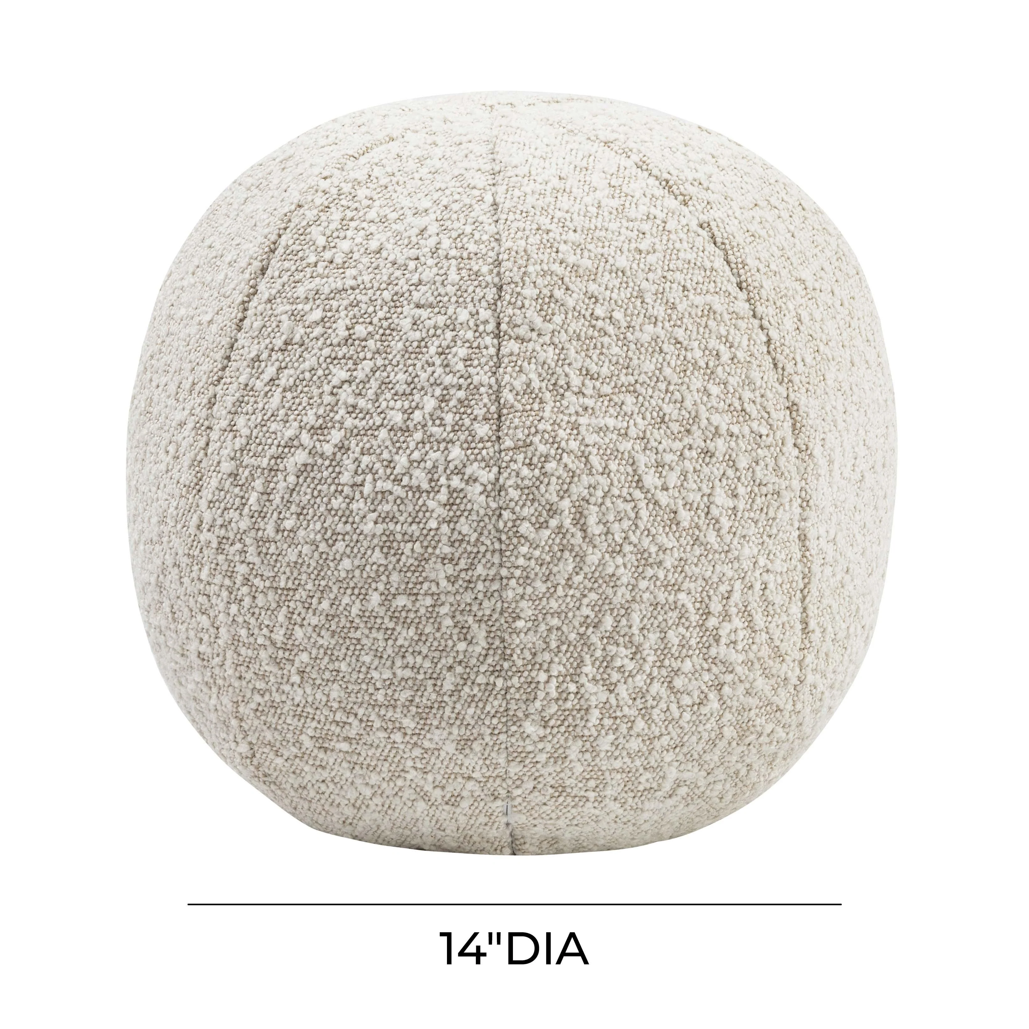 Boba Boucle Ball Throw Pillow (9"-14") - Image 3