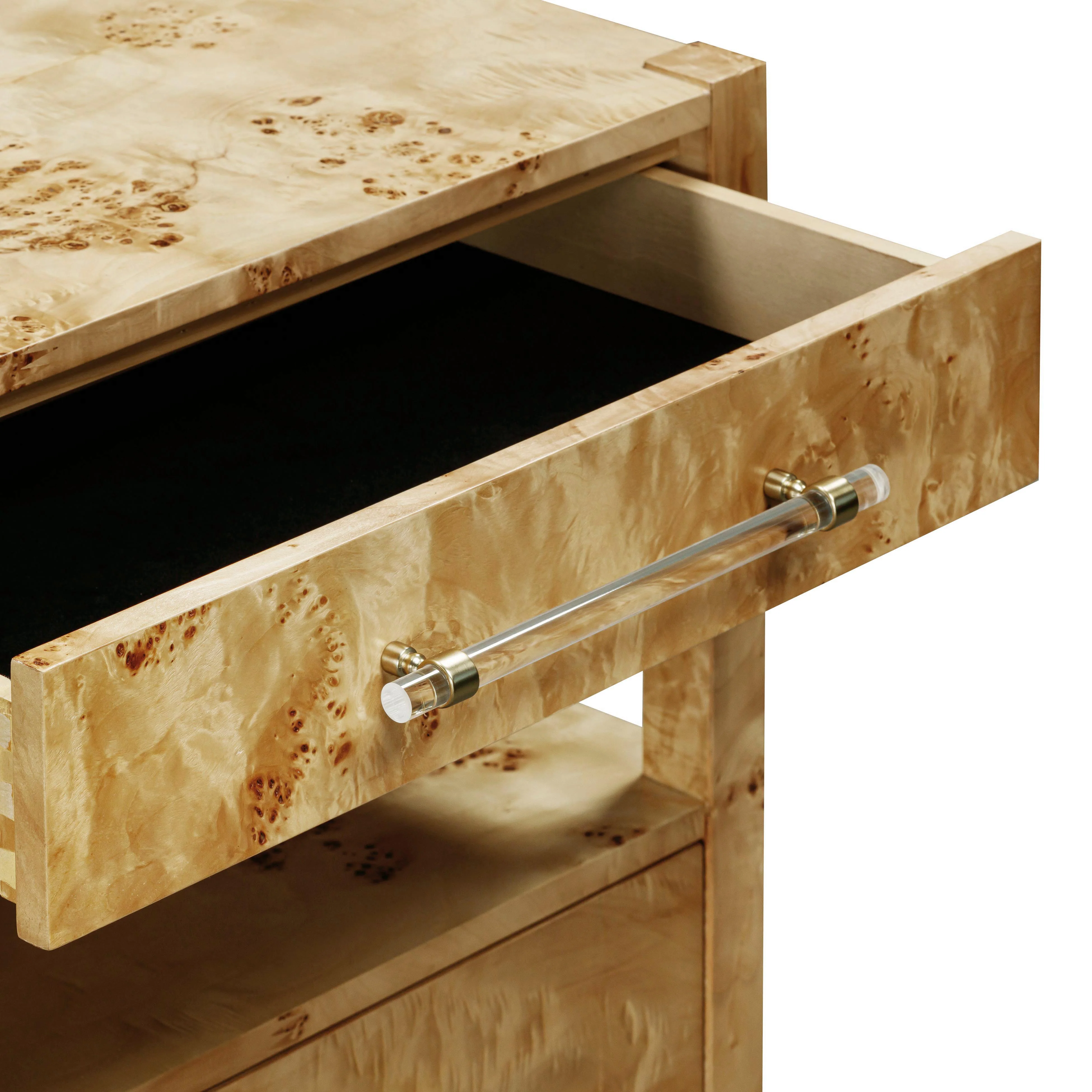 Brandyss 26" Burl 2-Drawer Nightstand - Image 6