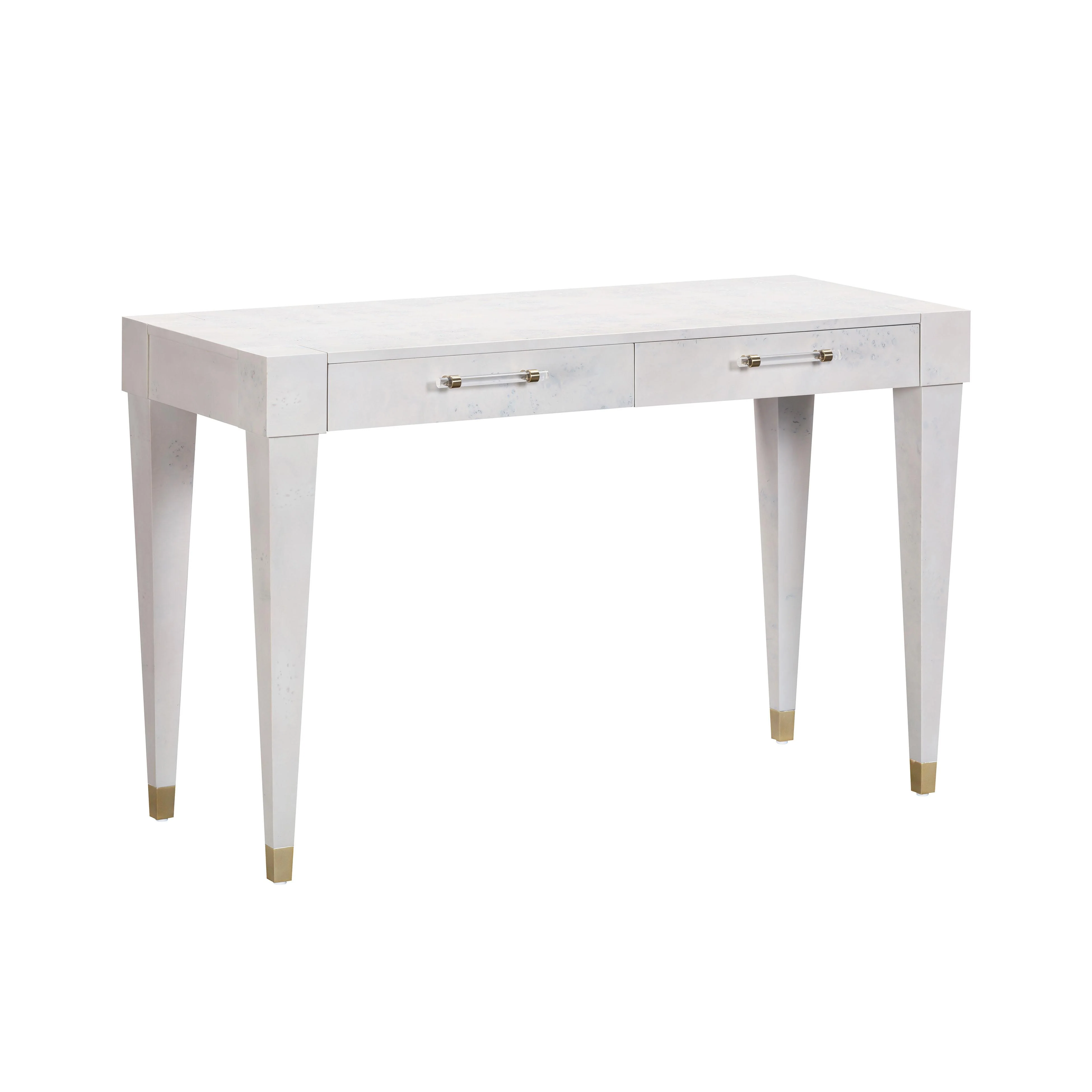 Brandyss 48" Burl 2-Drawer Work Desk - Image 9