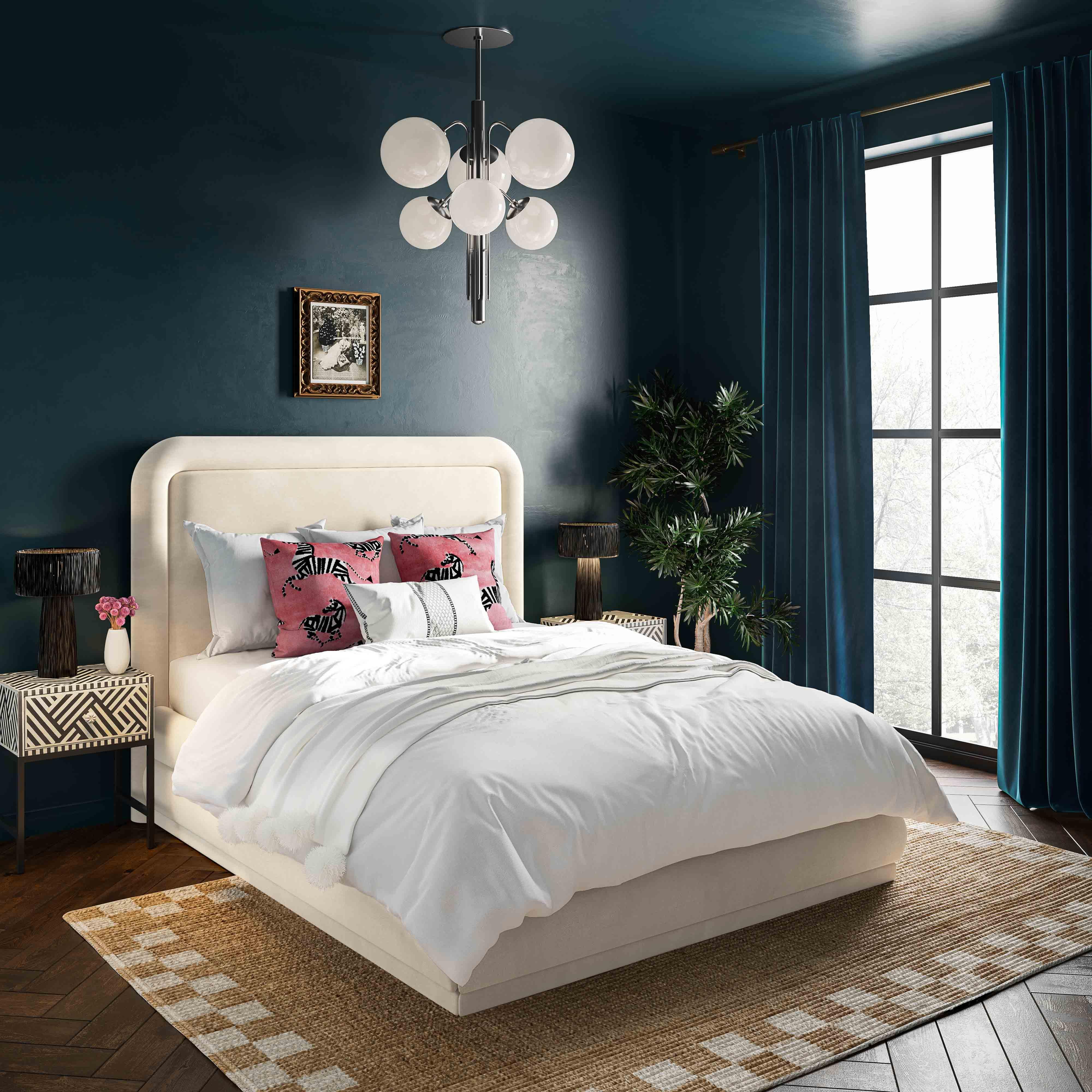 Briella Performance Velvet Bed - Image 8