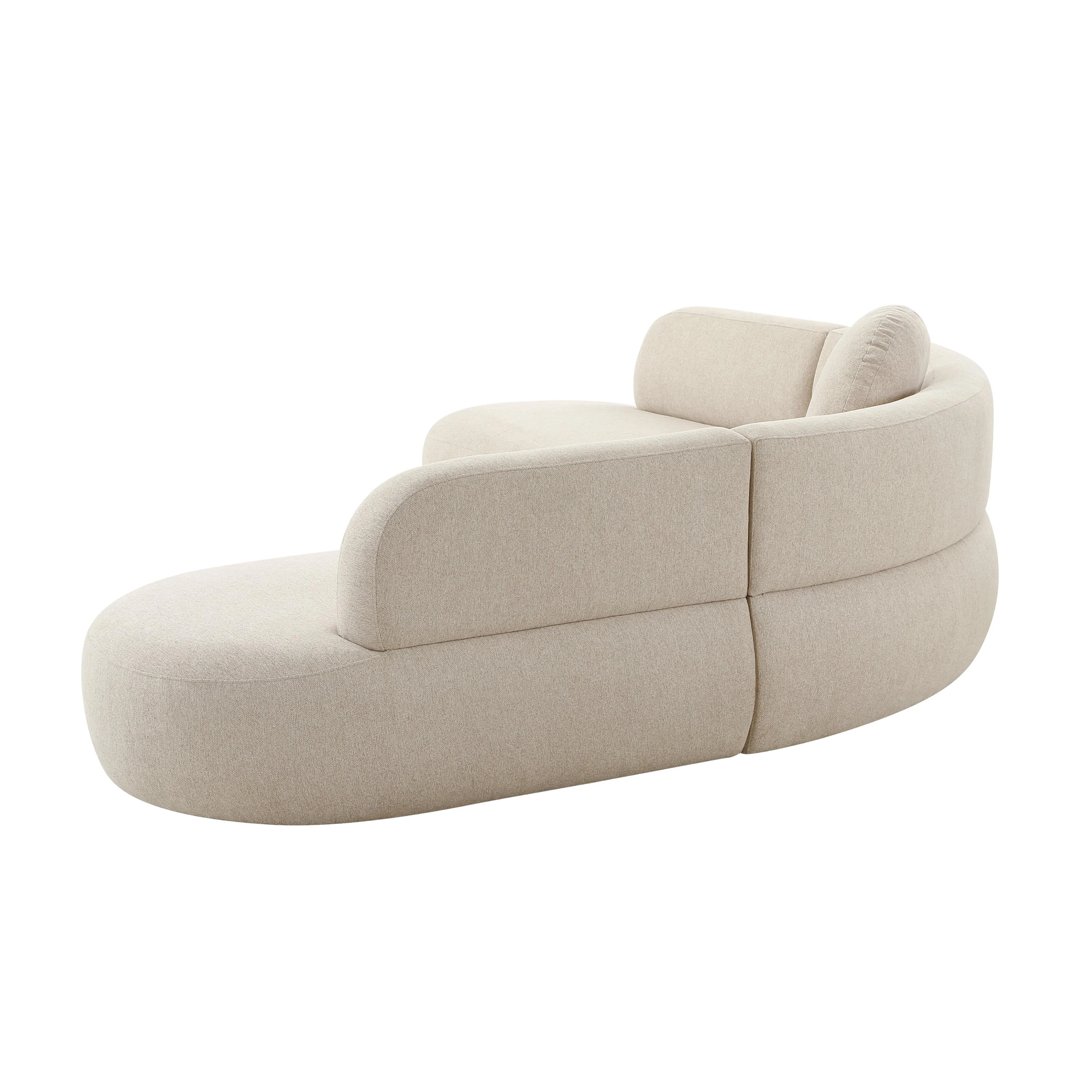 Broohah 3-Piece Performance Fabric L-Shaped Sectional - Image 11