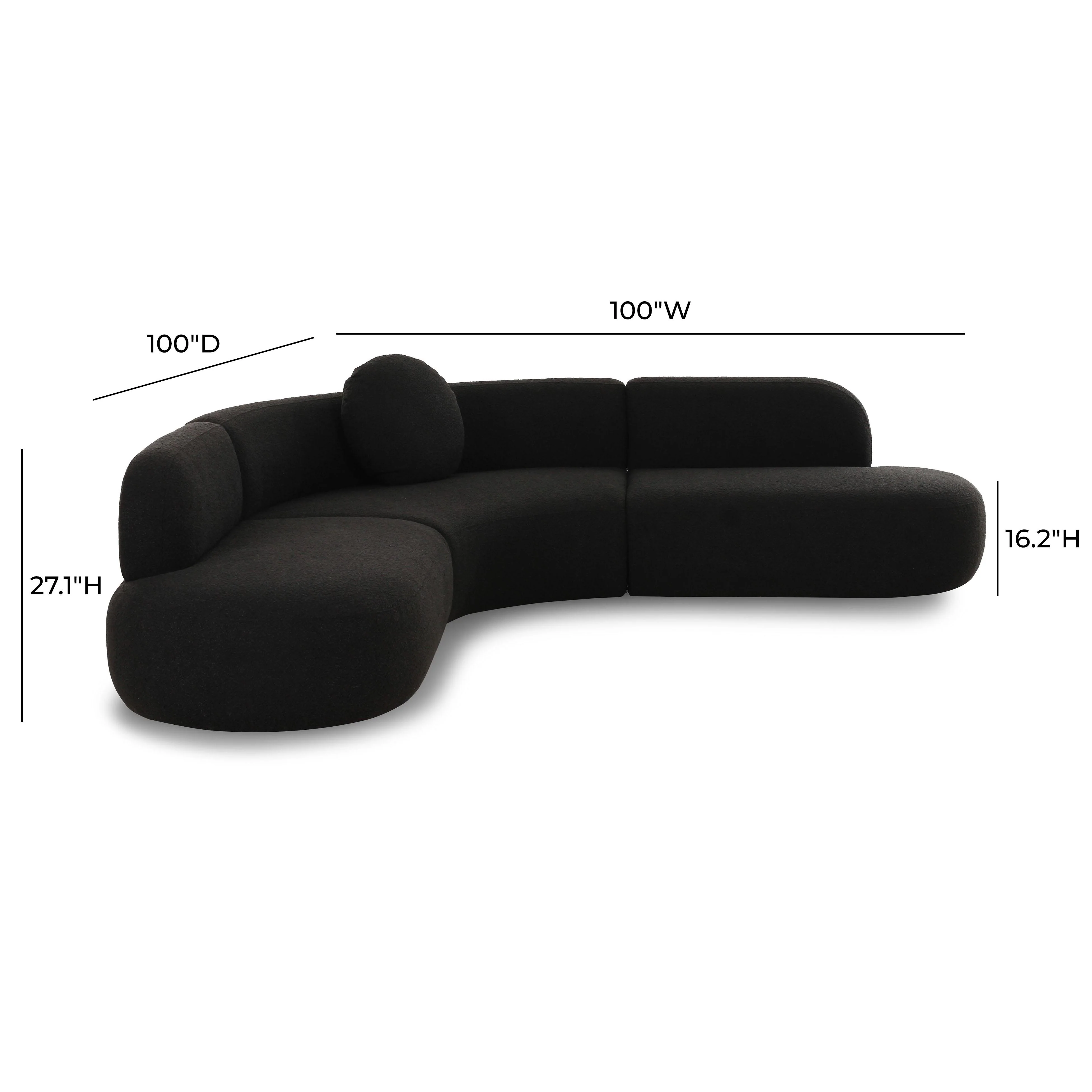 Broohah 3-Piece Performance Fabric L-Shaped Sectional - Image 20