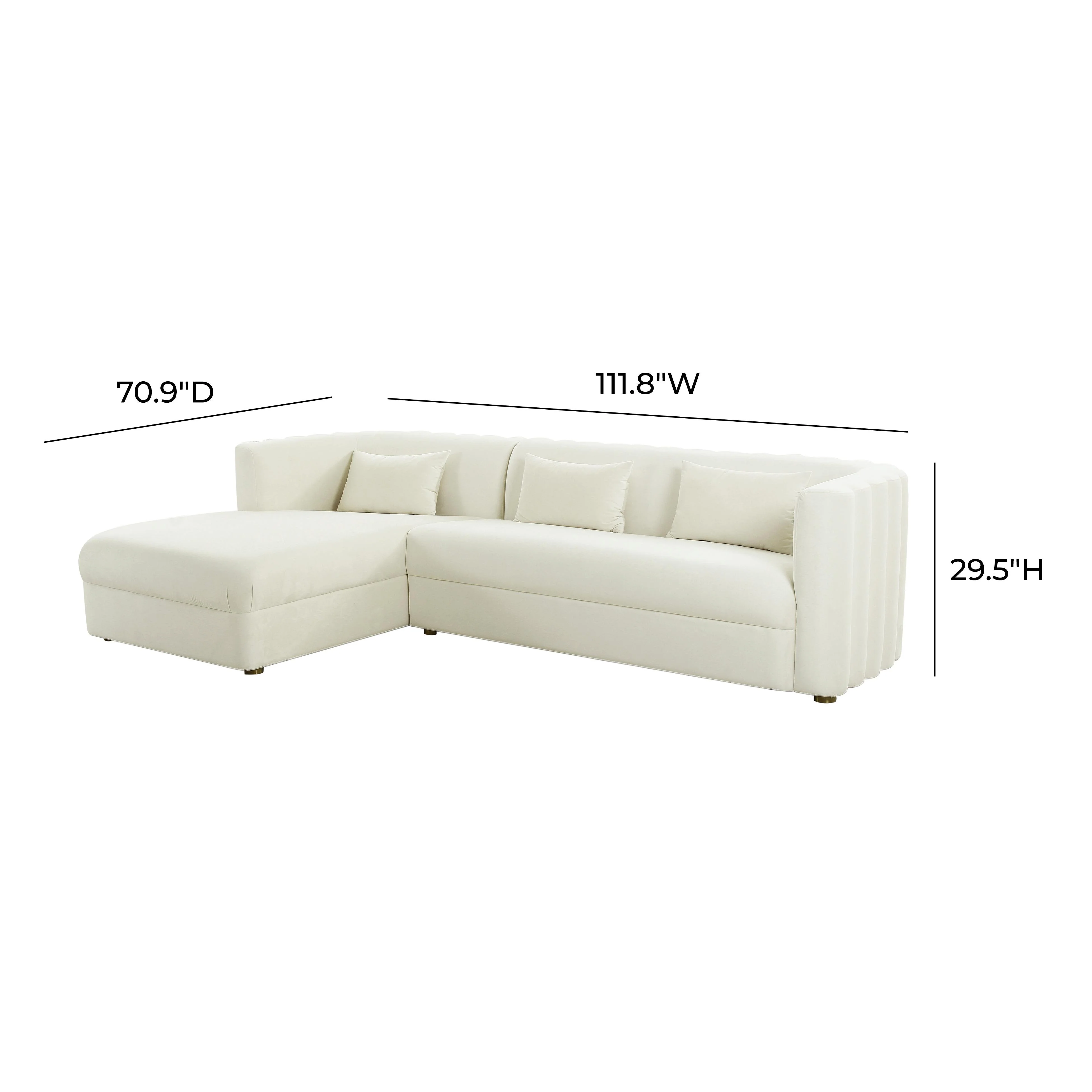 Callie 2-Piece Performance Velvet L-Shaped Sectional - Image 11