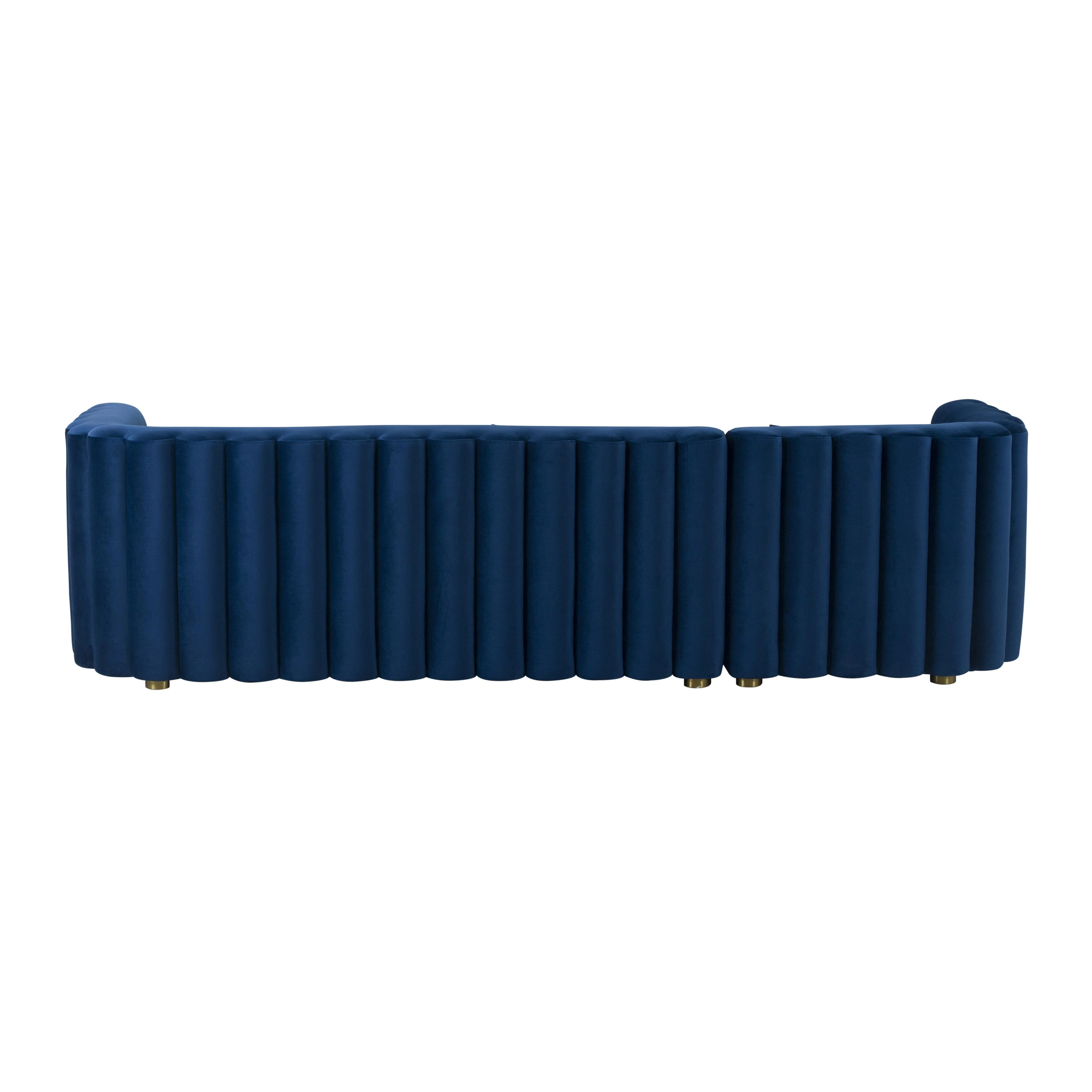 Callie 2-Piece Performance Velvet L-Shaped Sectional - Image 23