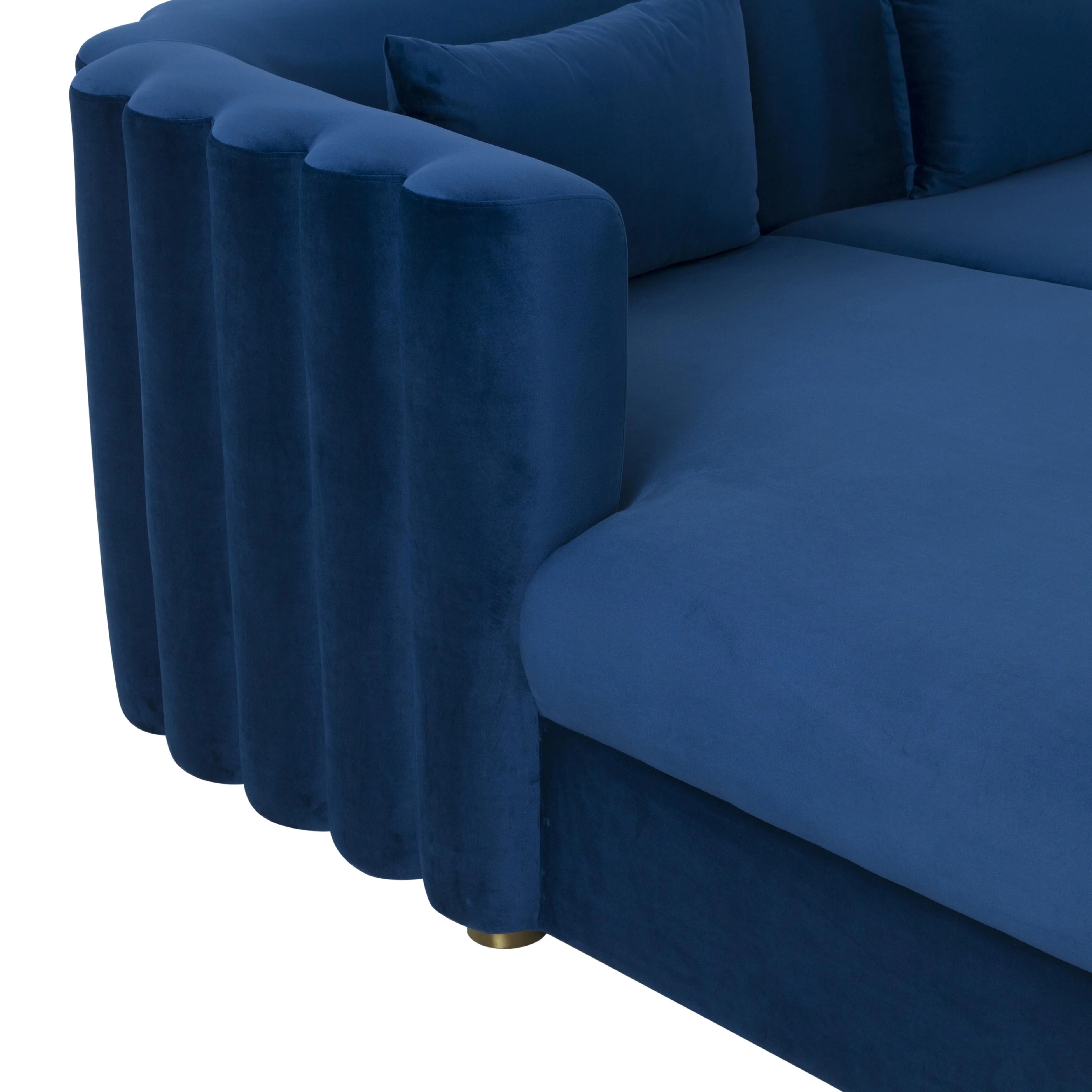 Callie 2-Piece Performance Velvet L-Shaped Sectional - Image 24
