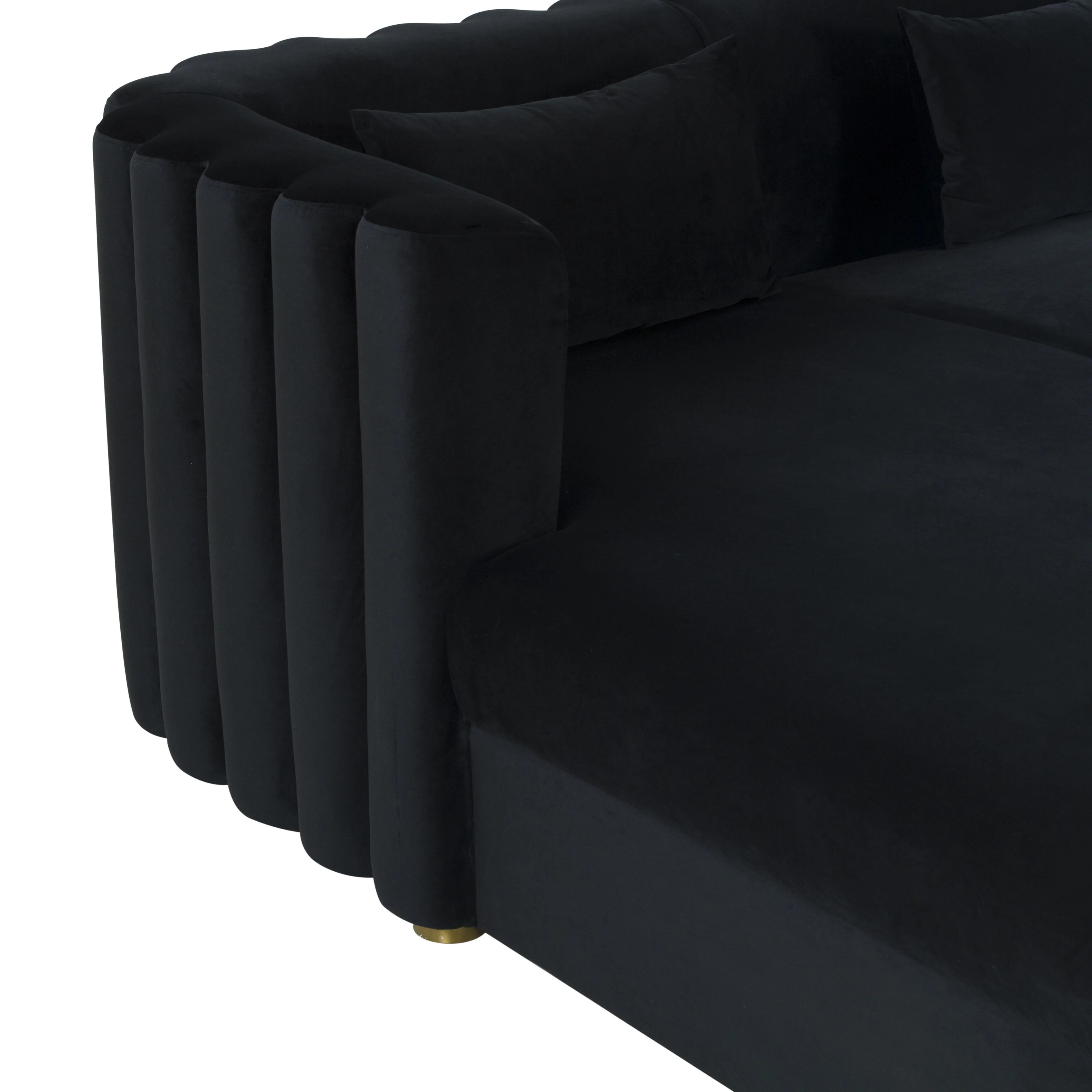 Callie 2-Piece Performance Velvet L-Shaped Sectional - Image 37