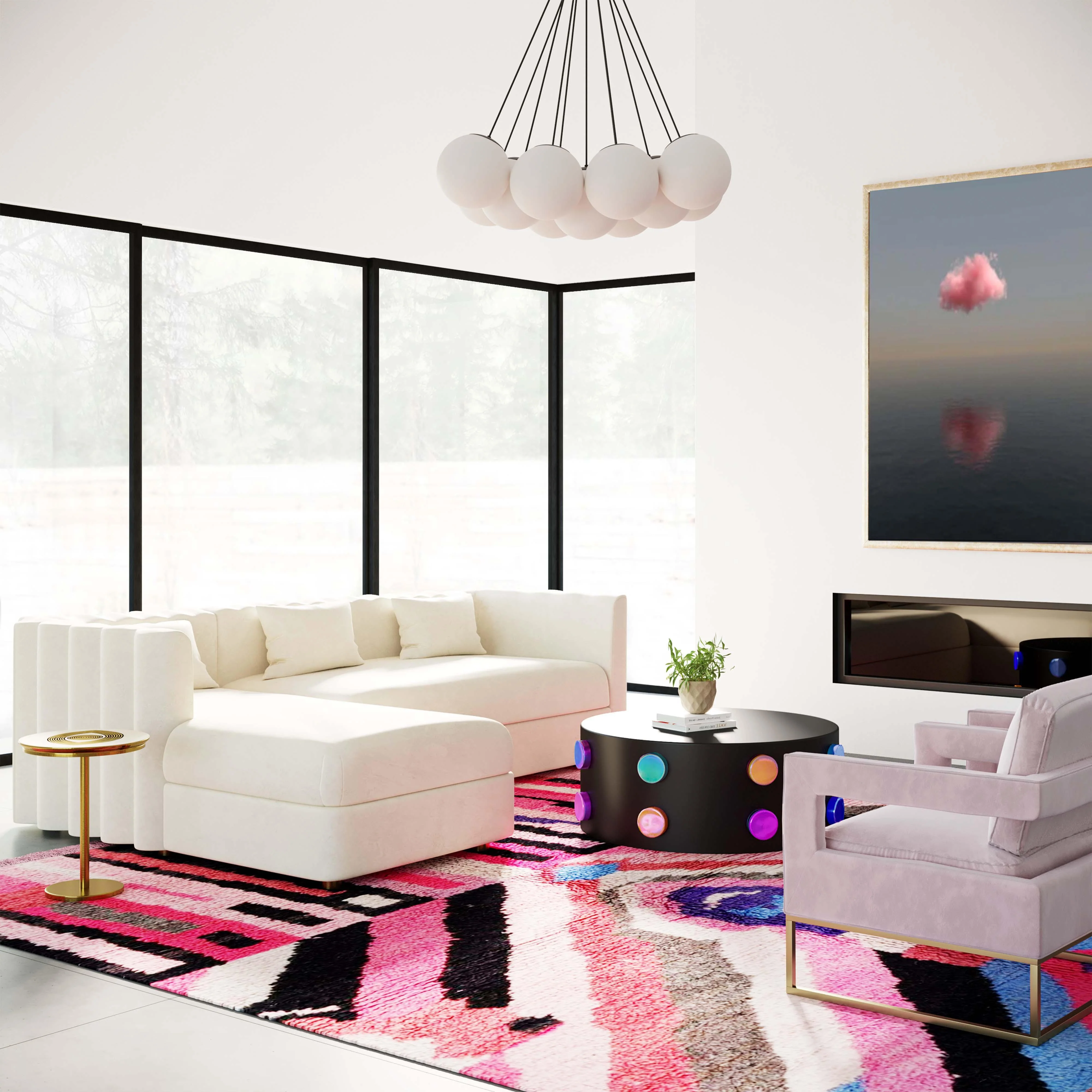 Callie 2-Piece Performance Velvet L-Shaped Sectional - Image 8