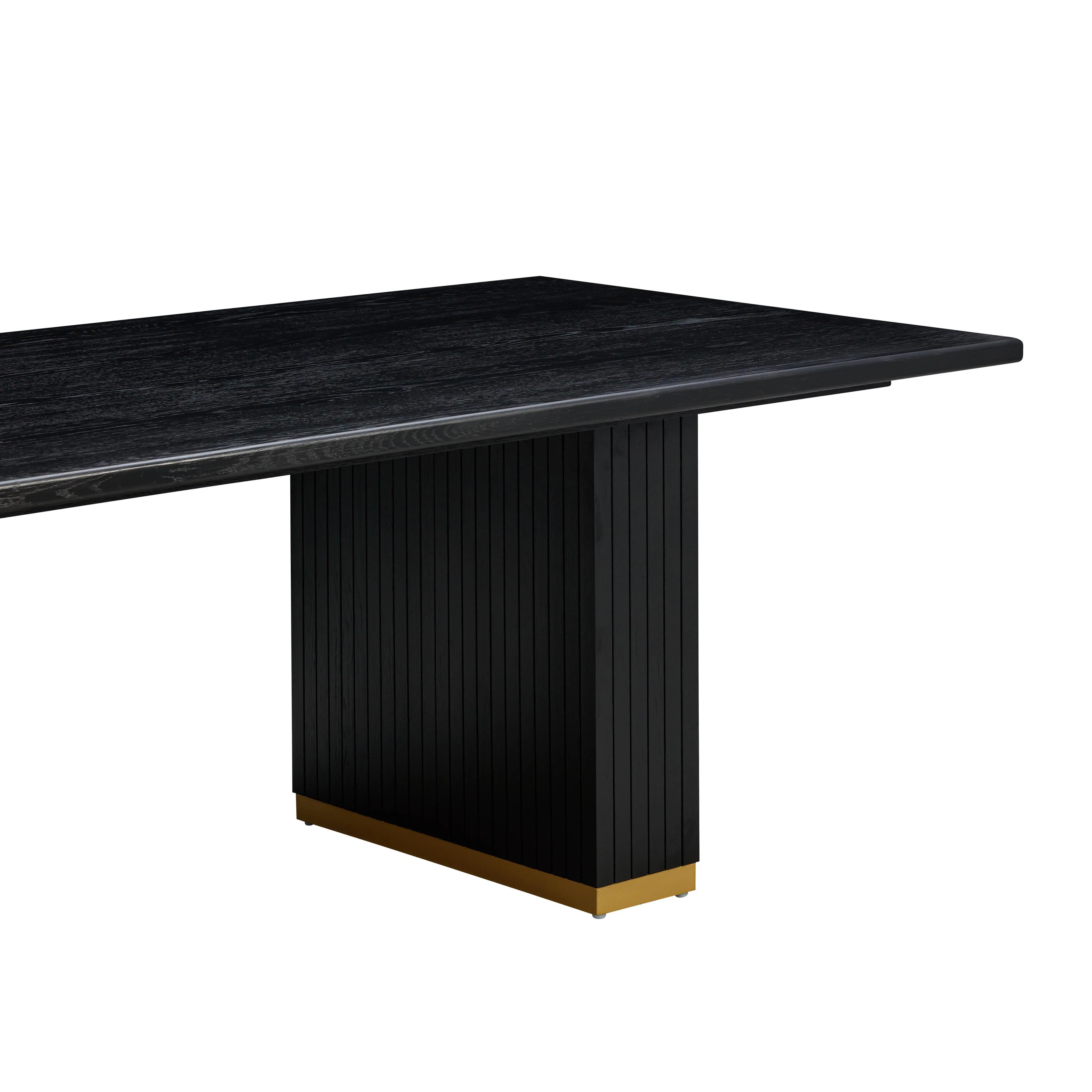 Chelsea 96" Oak Wood Rectangular Dining Table - Image 12
