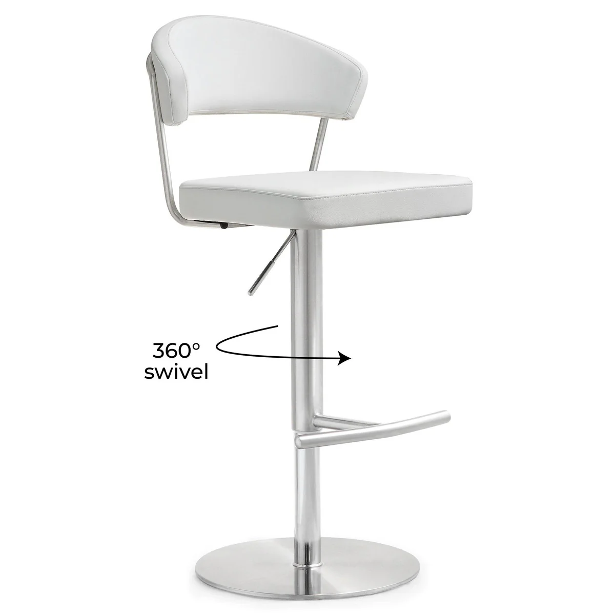 Cosmo Performance Vegan Leather Adjustable Stool - Image 25
