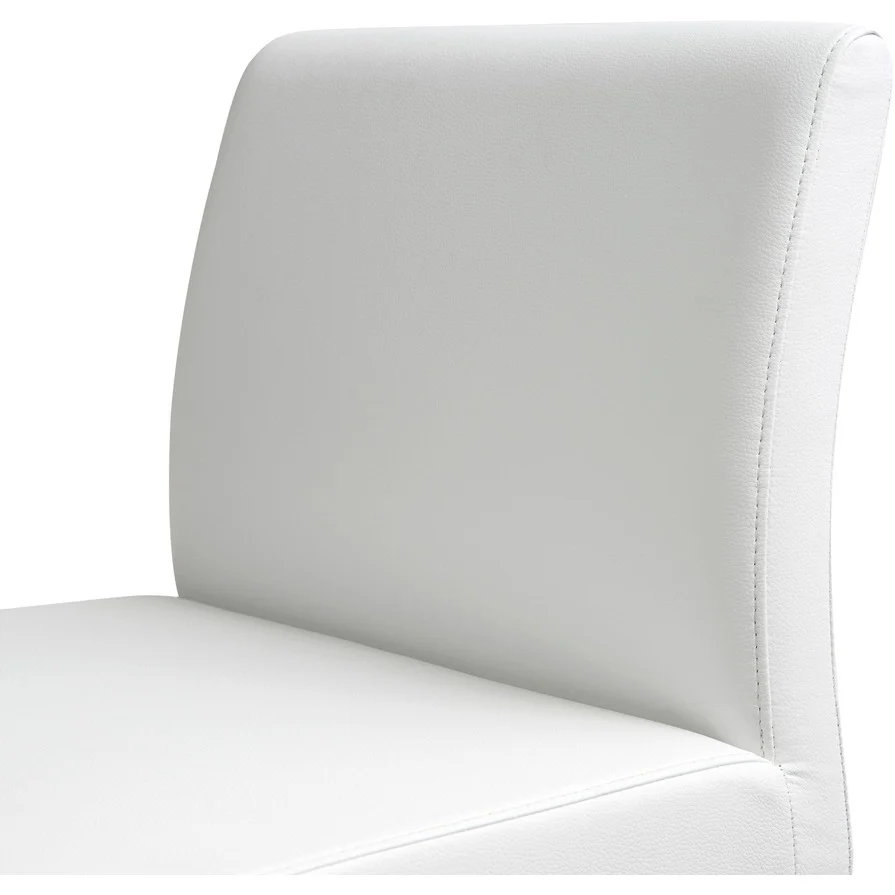 Denmark Performance Vegan Leather Stool with Silver Base - Set of 2 - Image 26