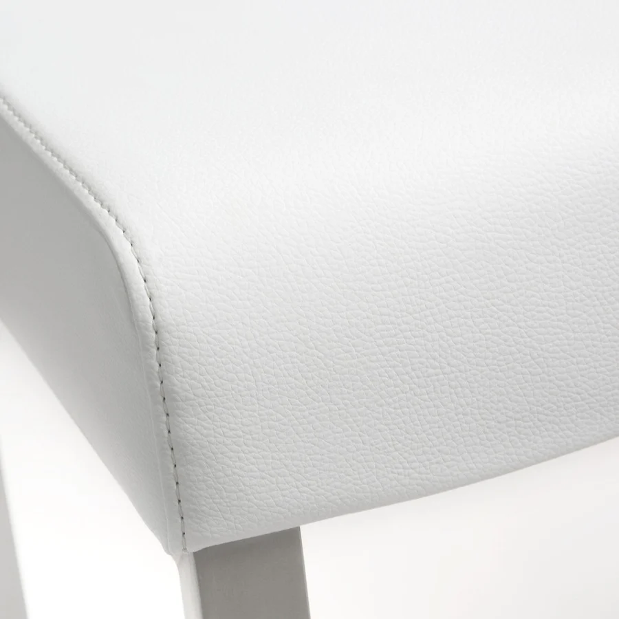 Denmark Performance Vegan Leather Stool with Silver Base - Set of 2 - Image 44