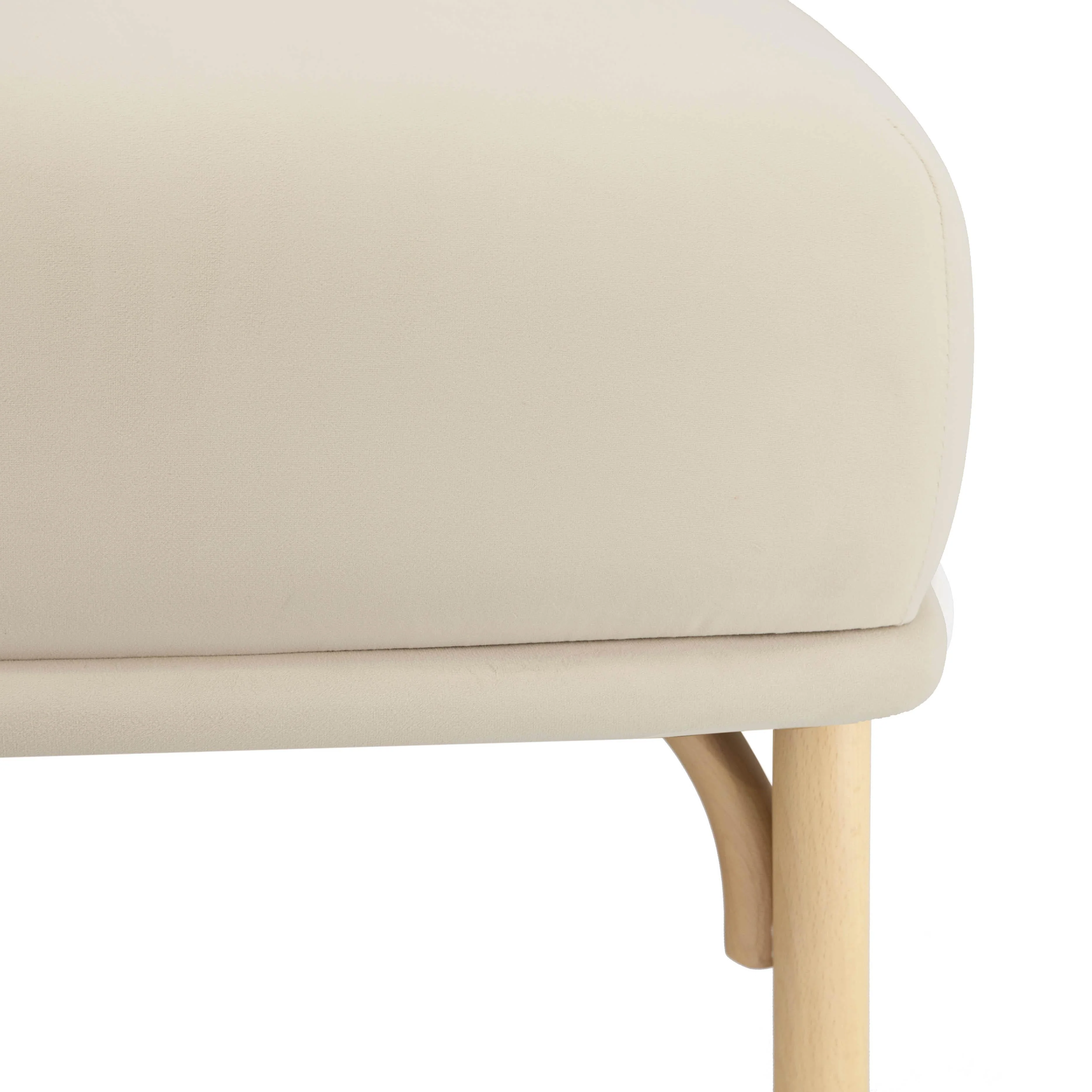 Desiree Performance Velvet Ottoman - Image 4