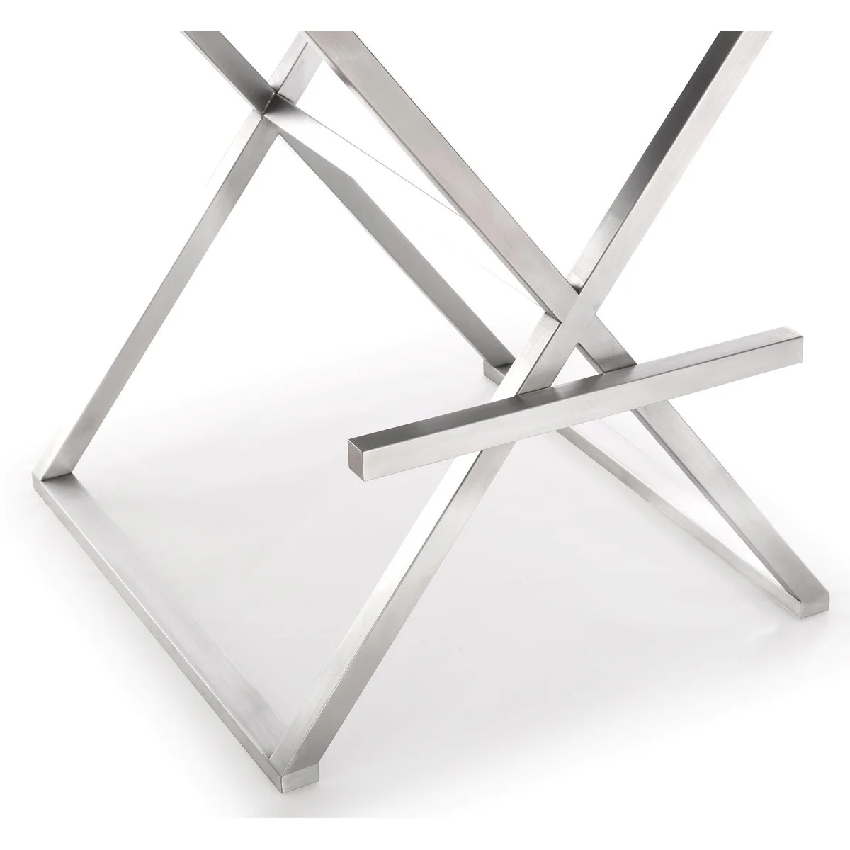 Director Performance Vegan Leather Stool with Silver Base - Image 26