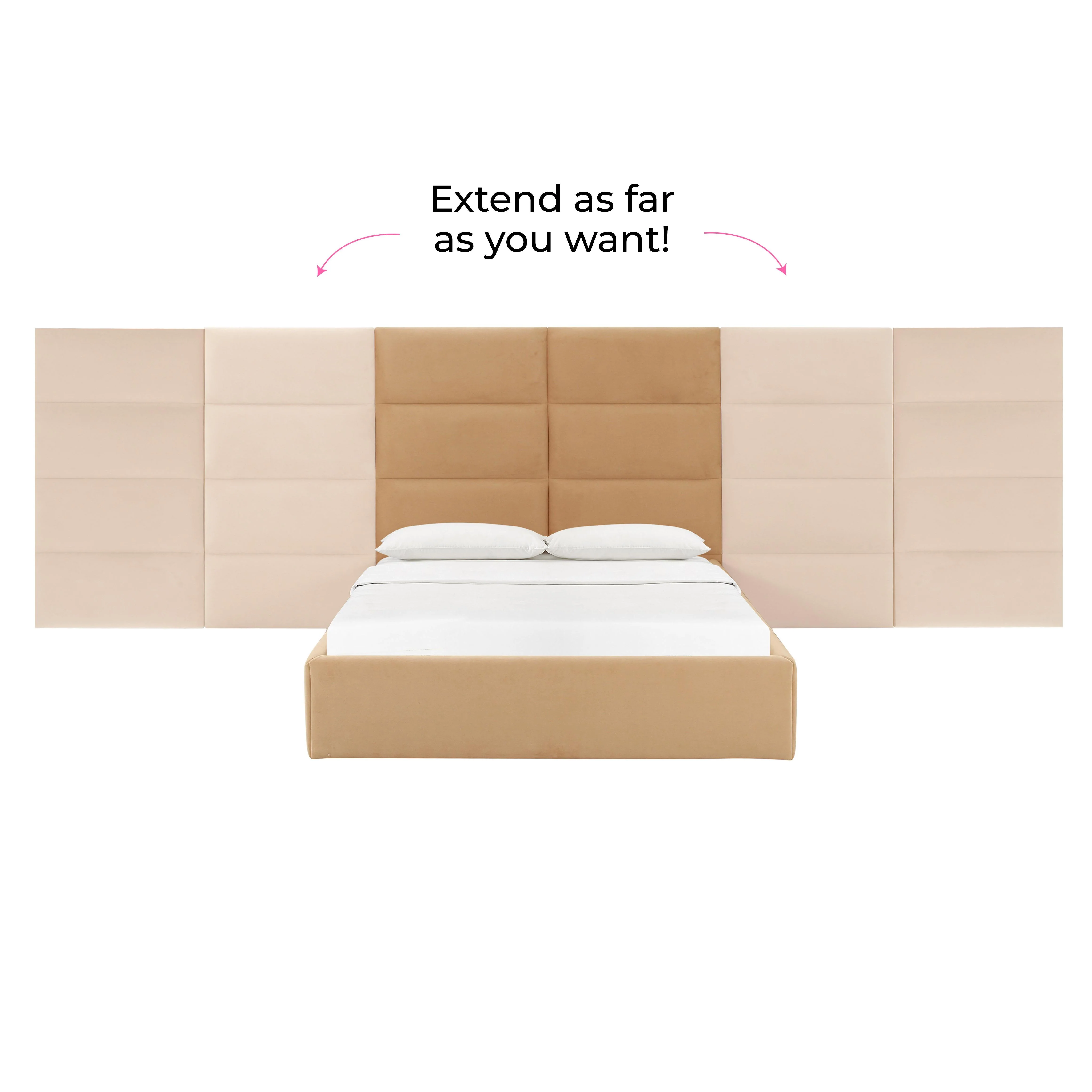 Eliana Performance Velvet Headboard Wings - Image 31