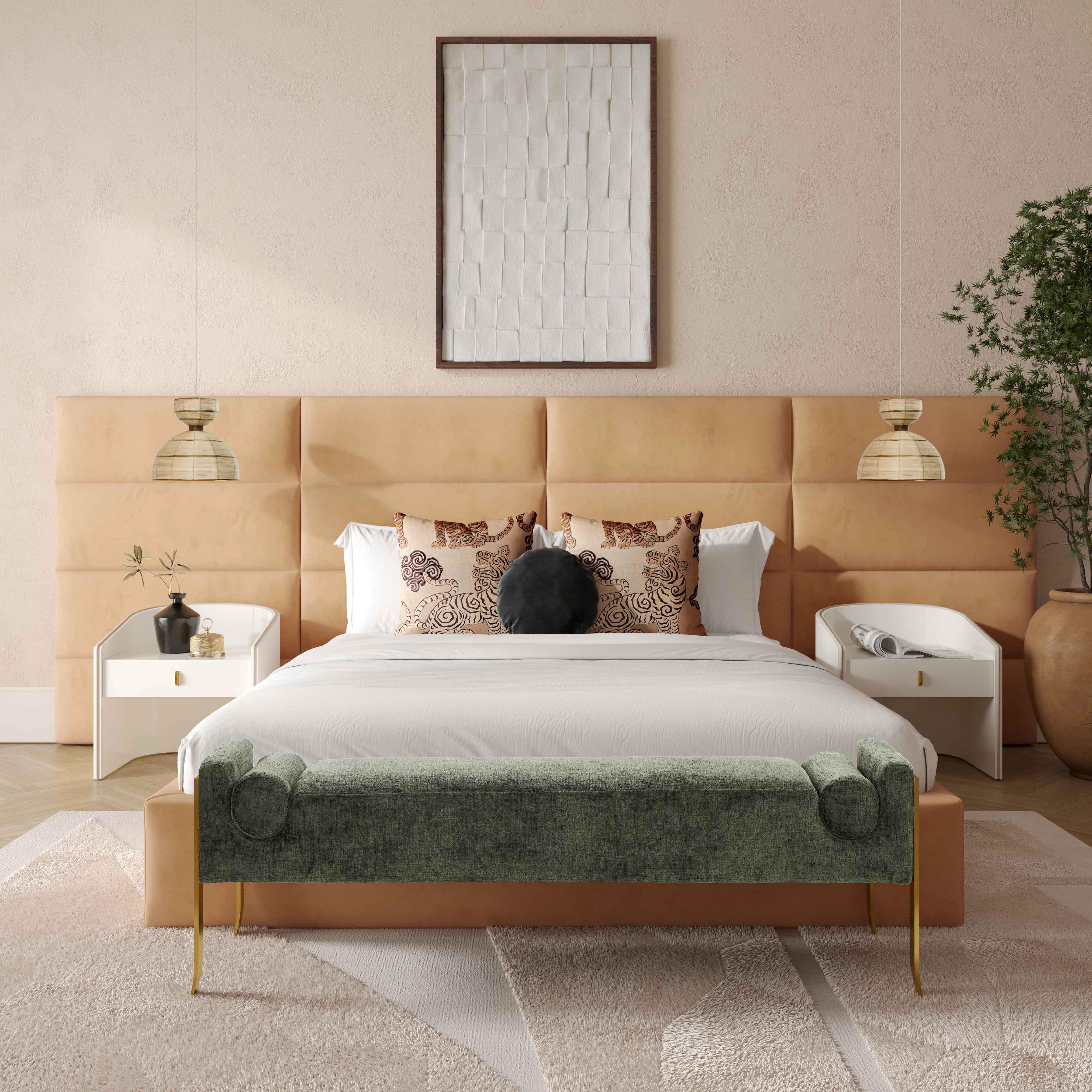 Eliana Performance Velvet Headboard Wings - Image 33