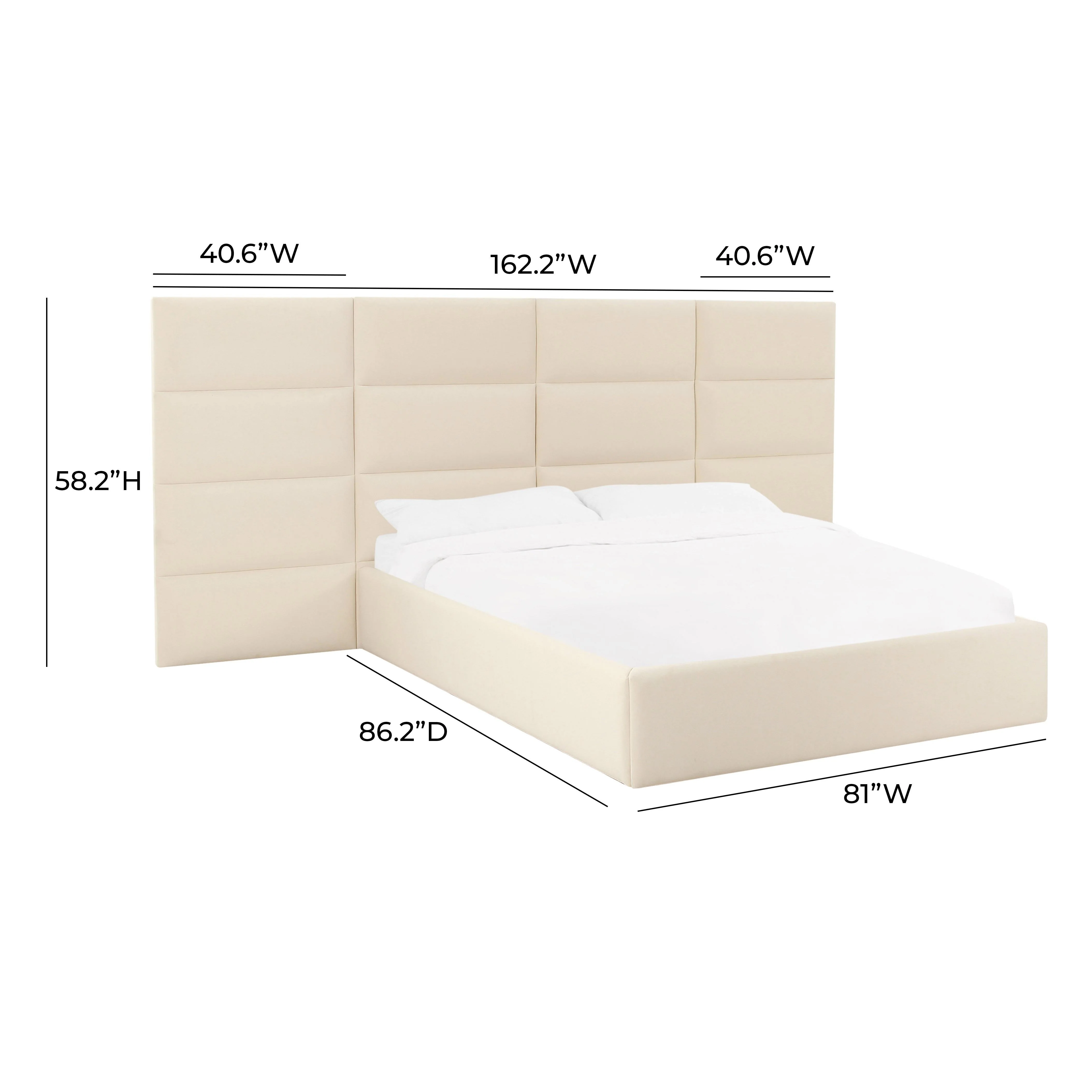 Eliana Performance Velvet Headboard Wings - Image 5