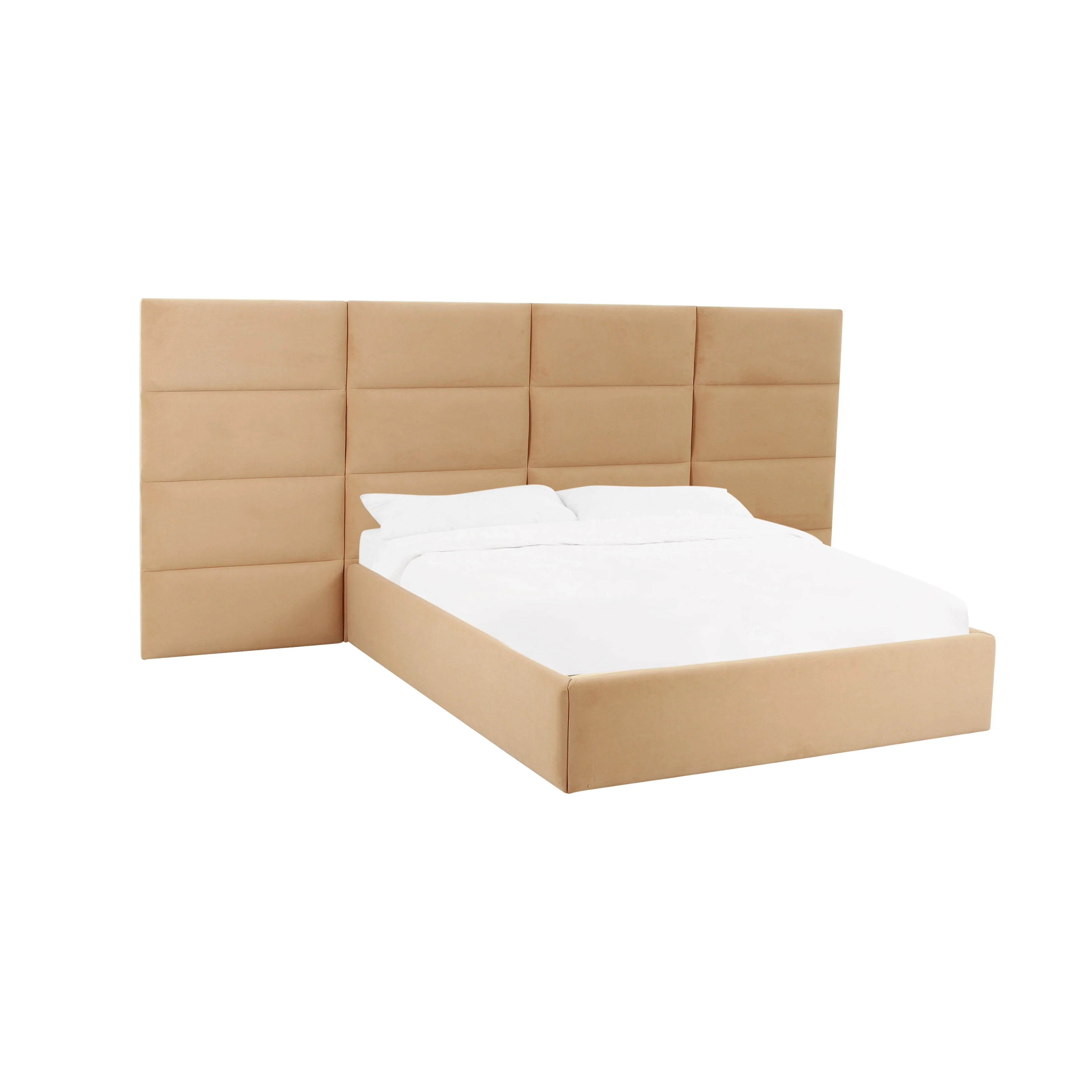 Eliana Performance Velvet Headboard Wings - Image 9