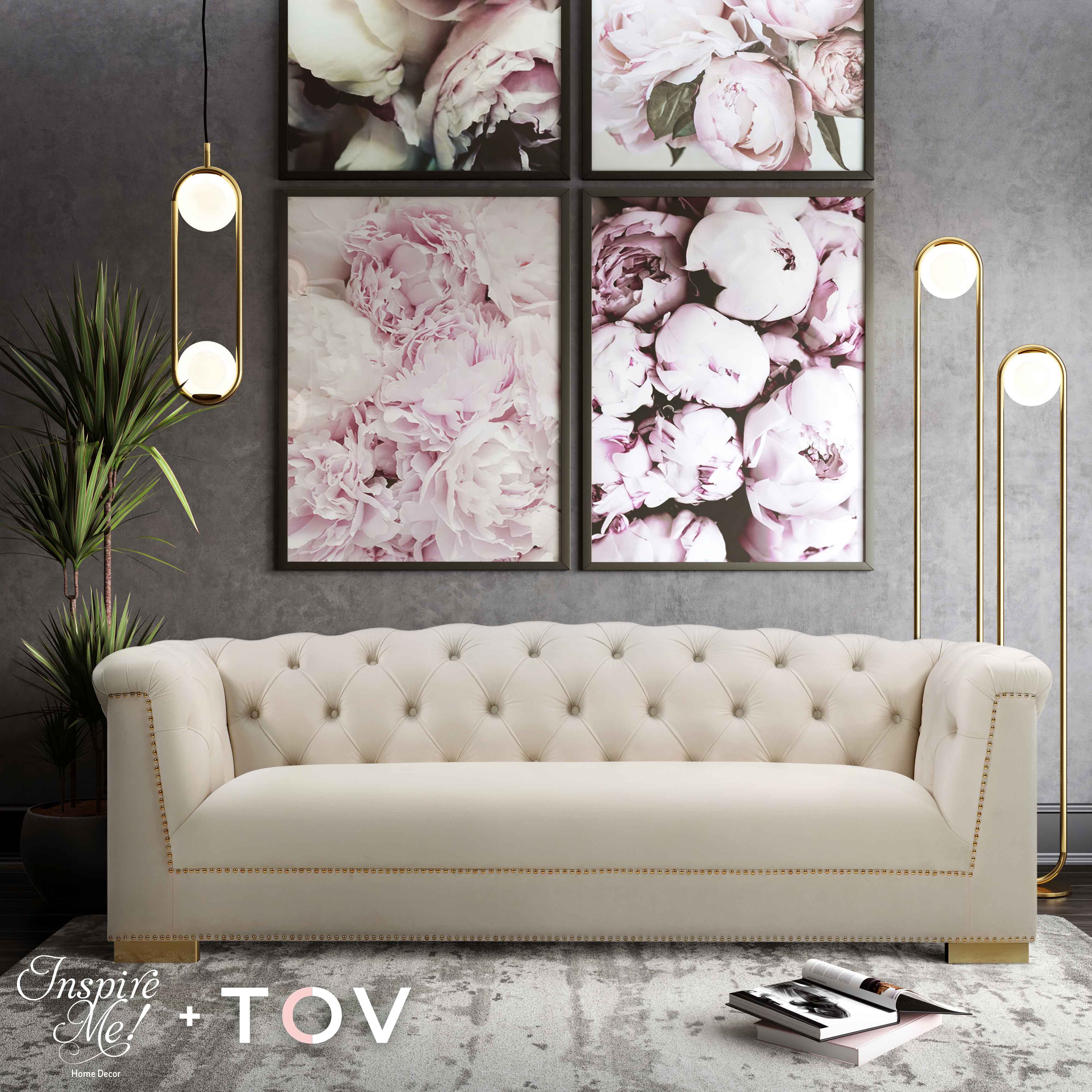 Farah 91" Performance Velvet Sofa - Image 7