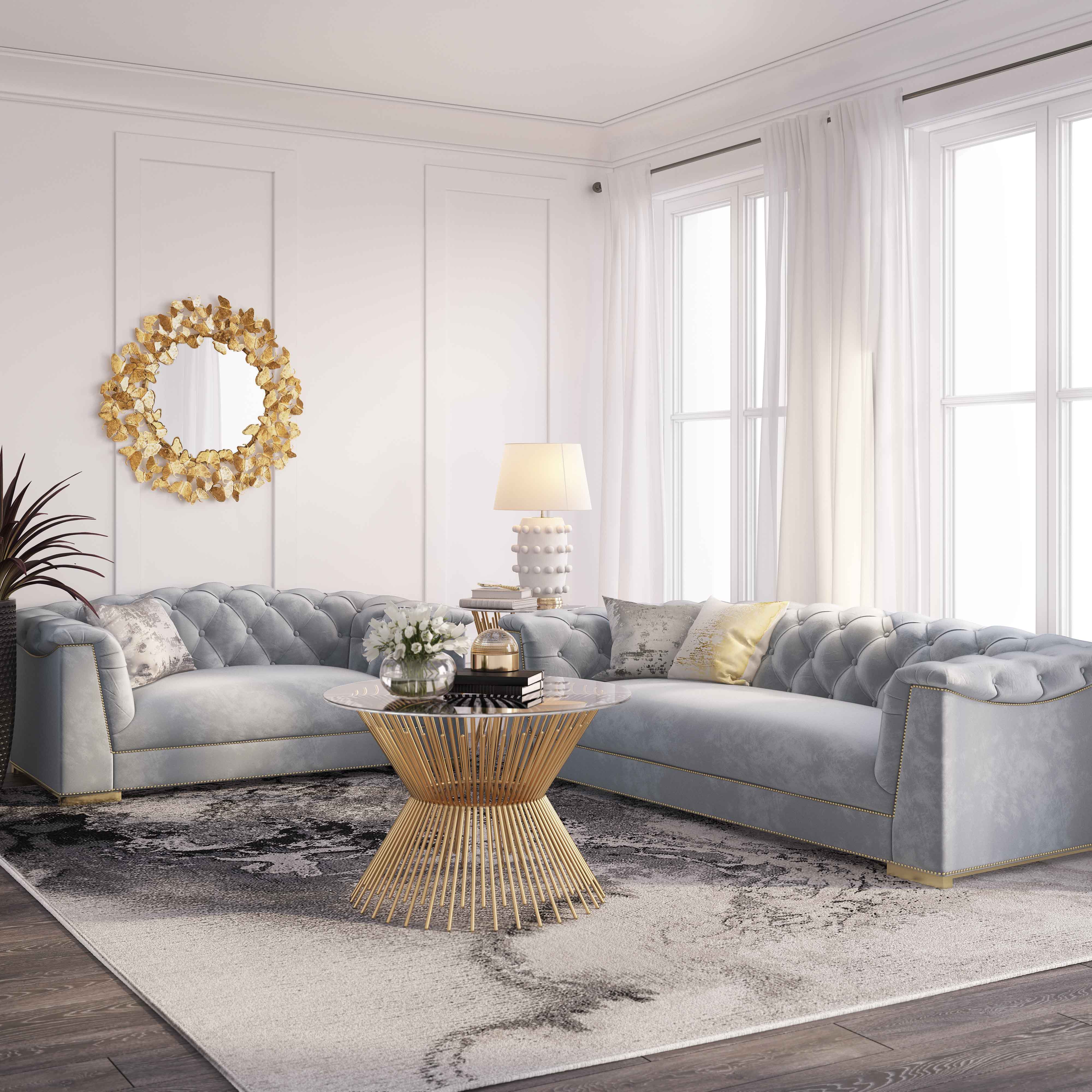 Farah 91" Performance Velvet Sofa - Image 9