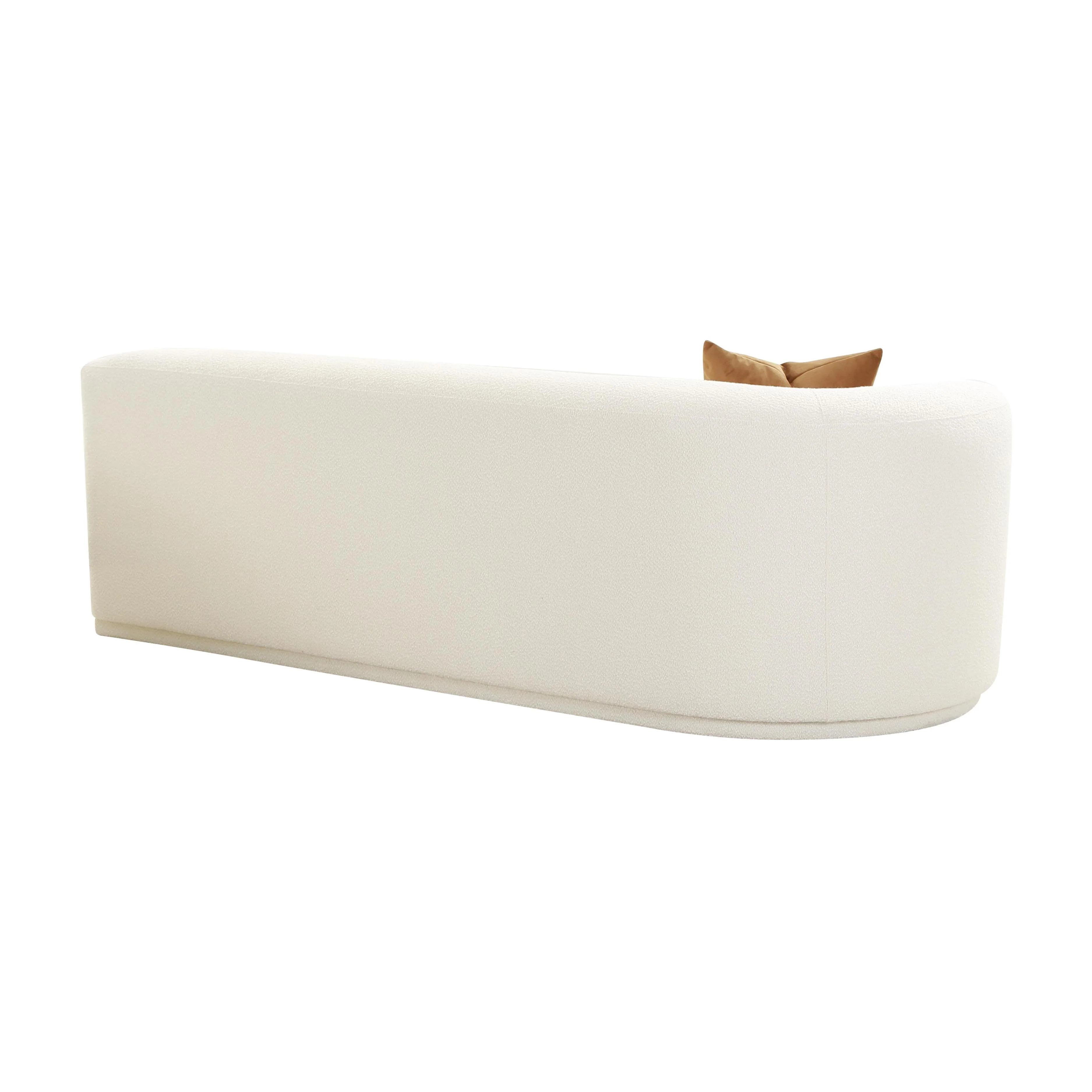 Fickle 82.5" Cream Performance Boucle Modular Loveseat - Image 5