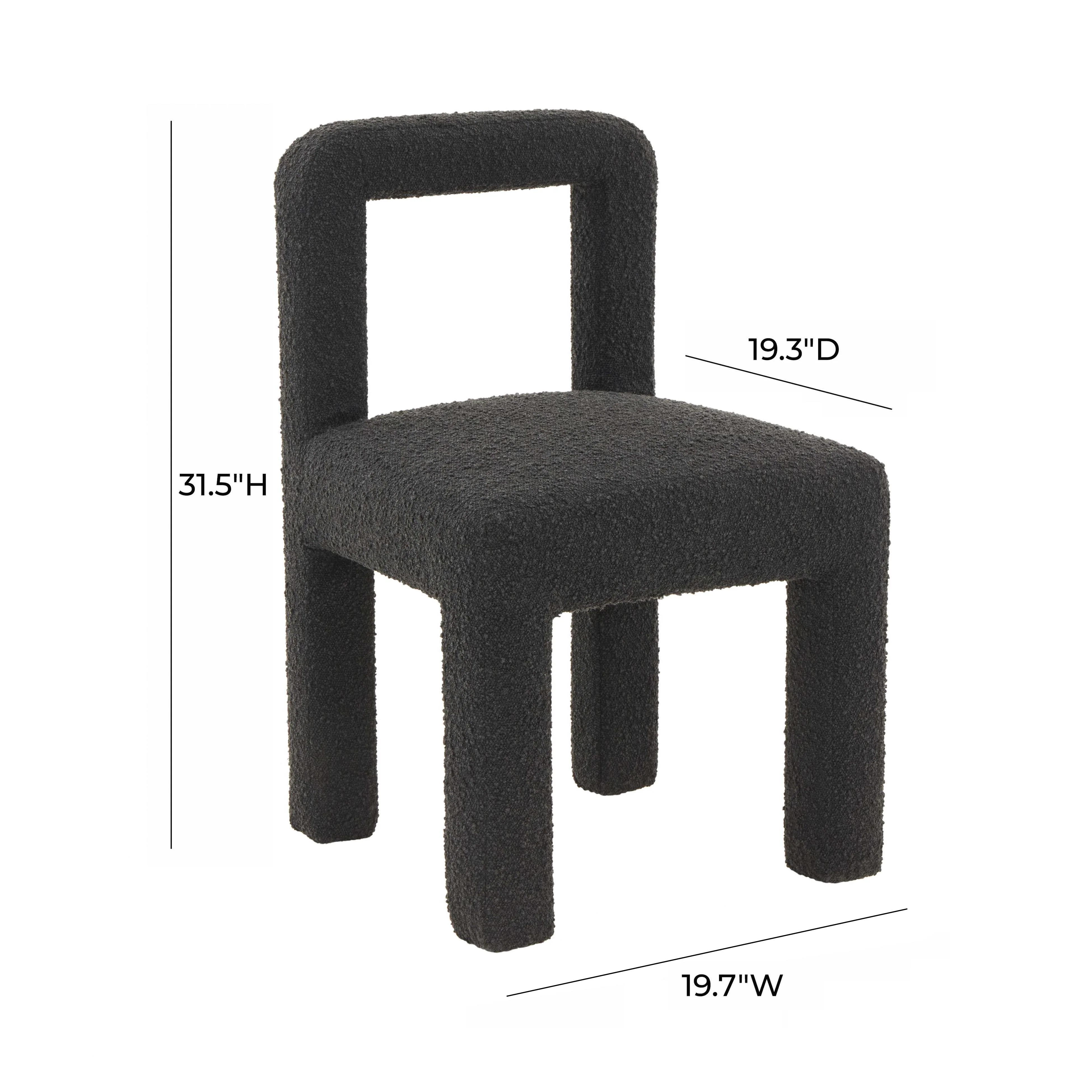Hazel Performance Boucle Dining Chair - Image 15
