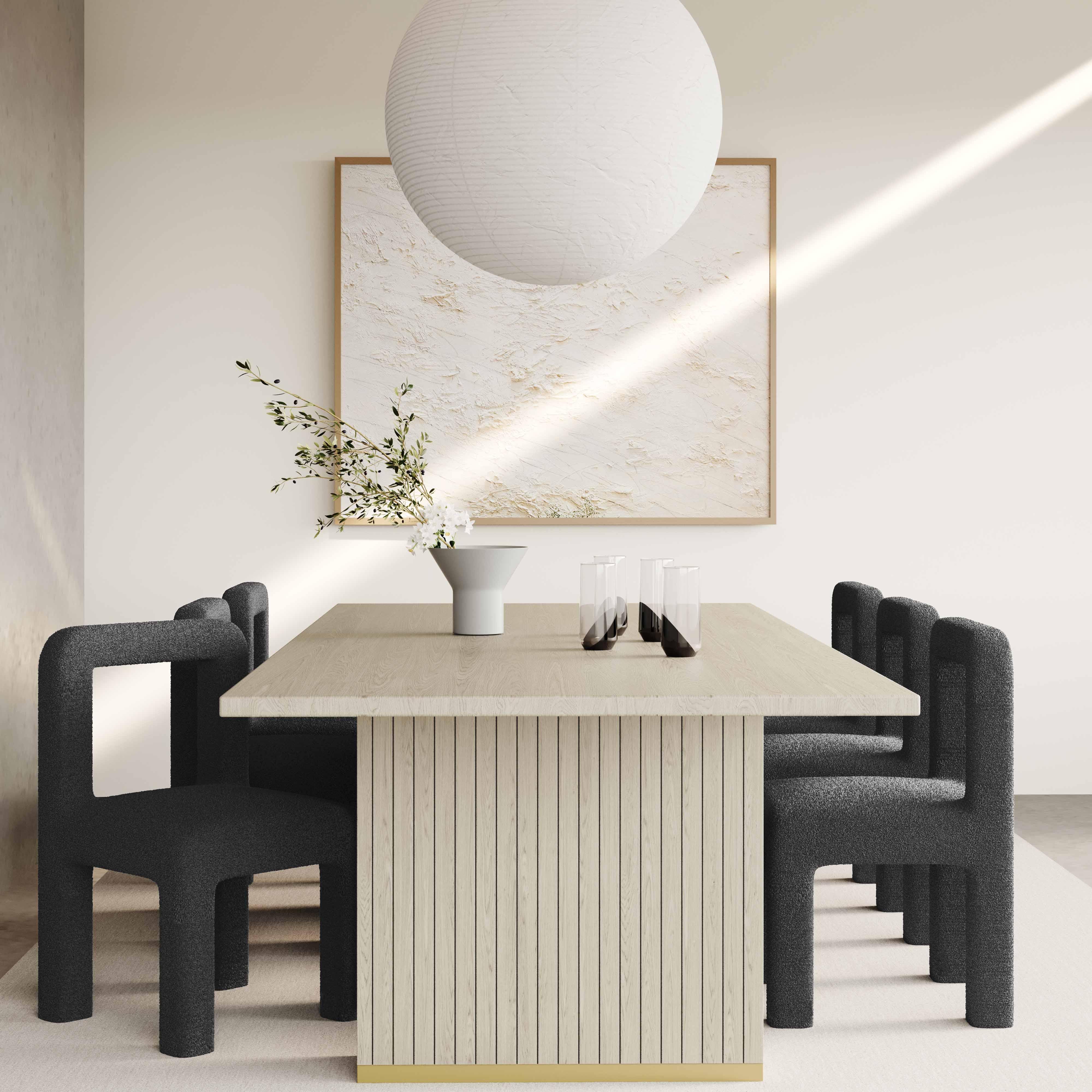 Hazel Performance Boucle Dining Chair - Image 9