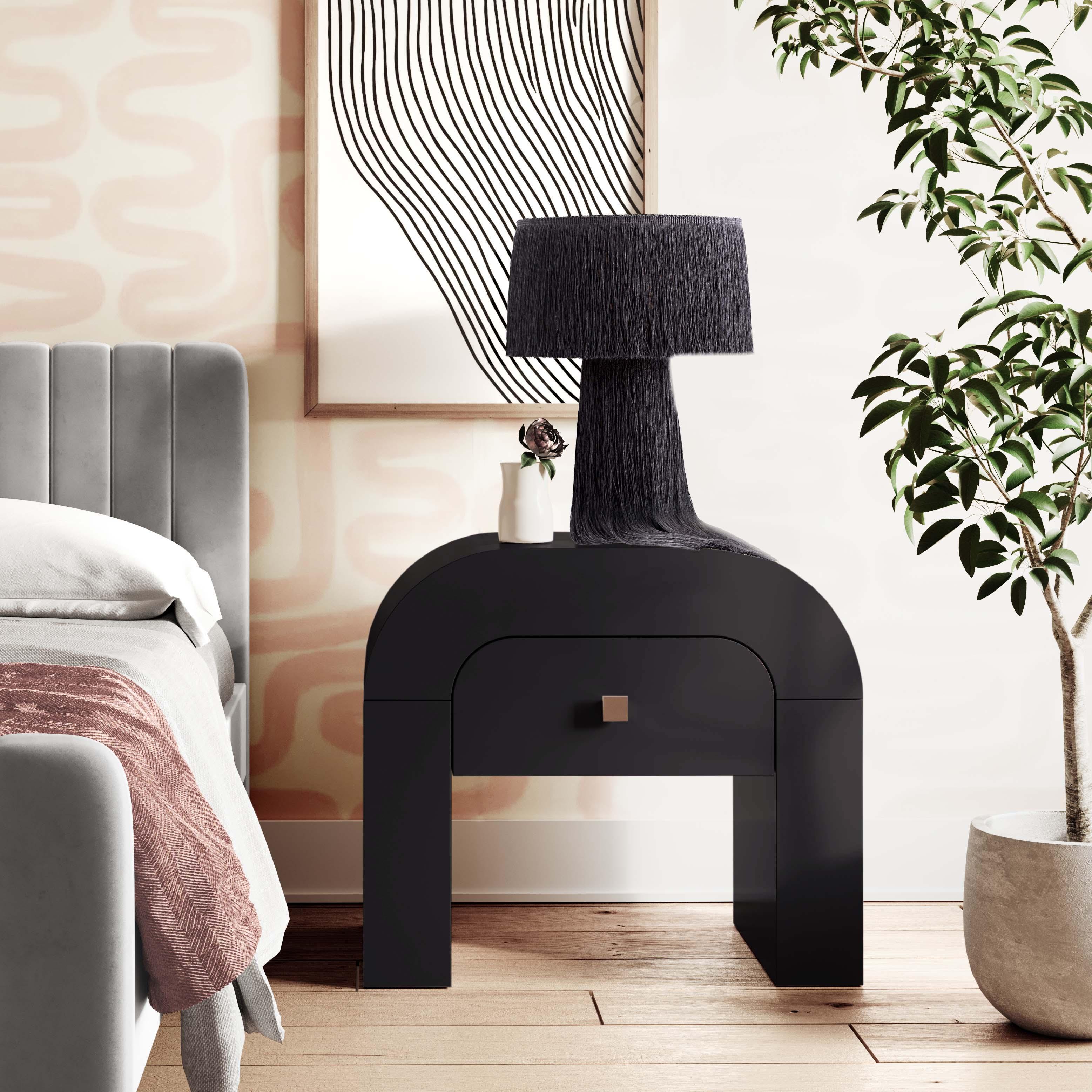 Hump 26" Arched Nightstand With Drawer - Image 11