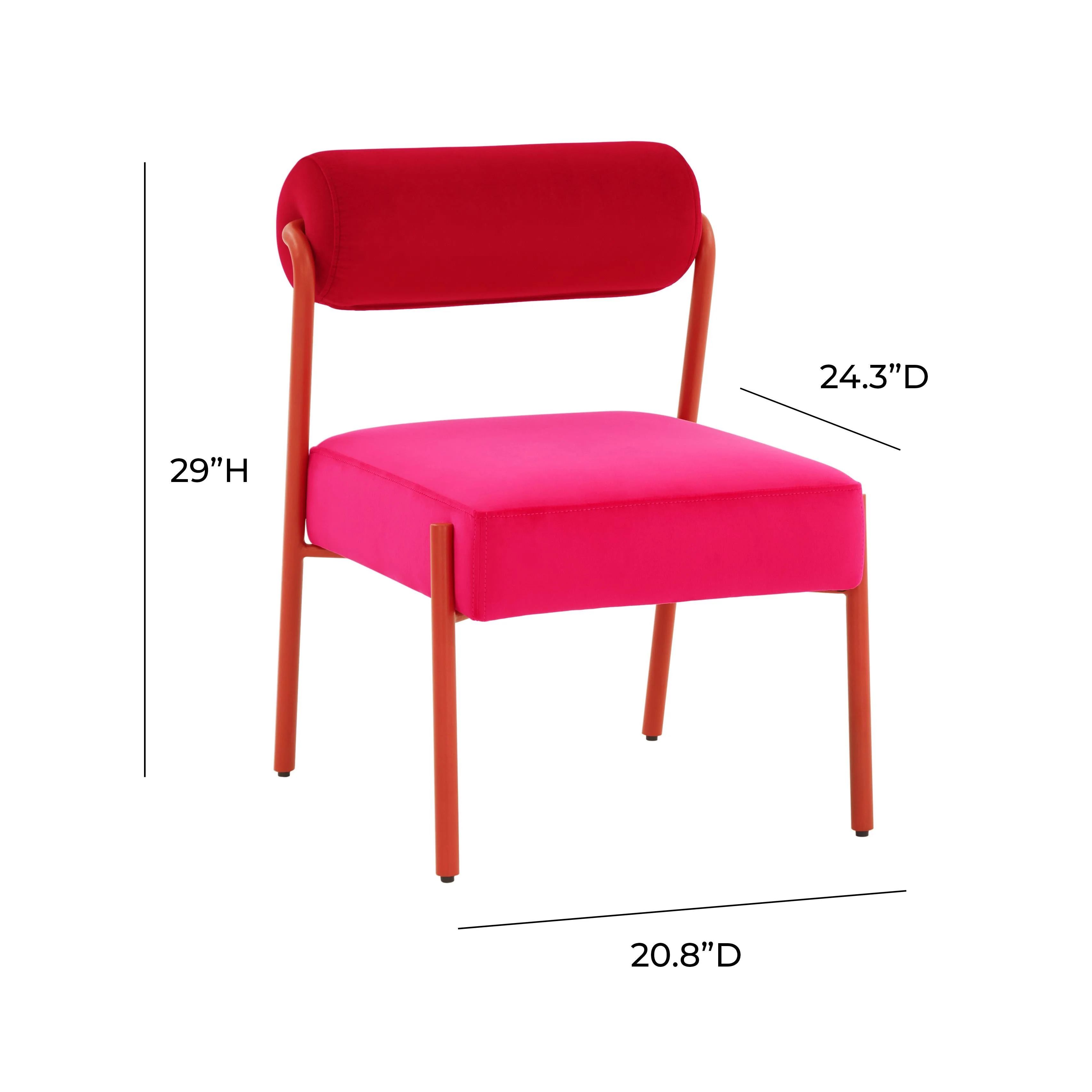 Jolene Performance Velvet Accent Chair - Image 12