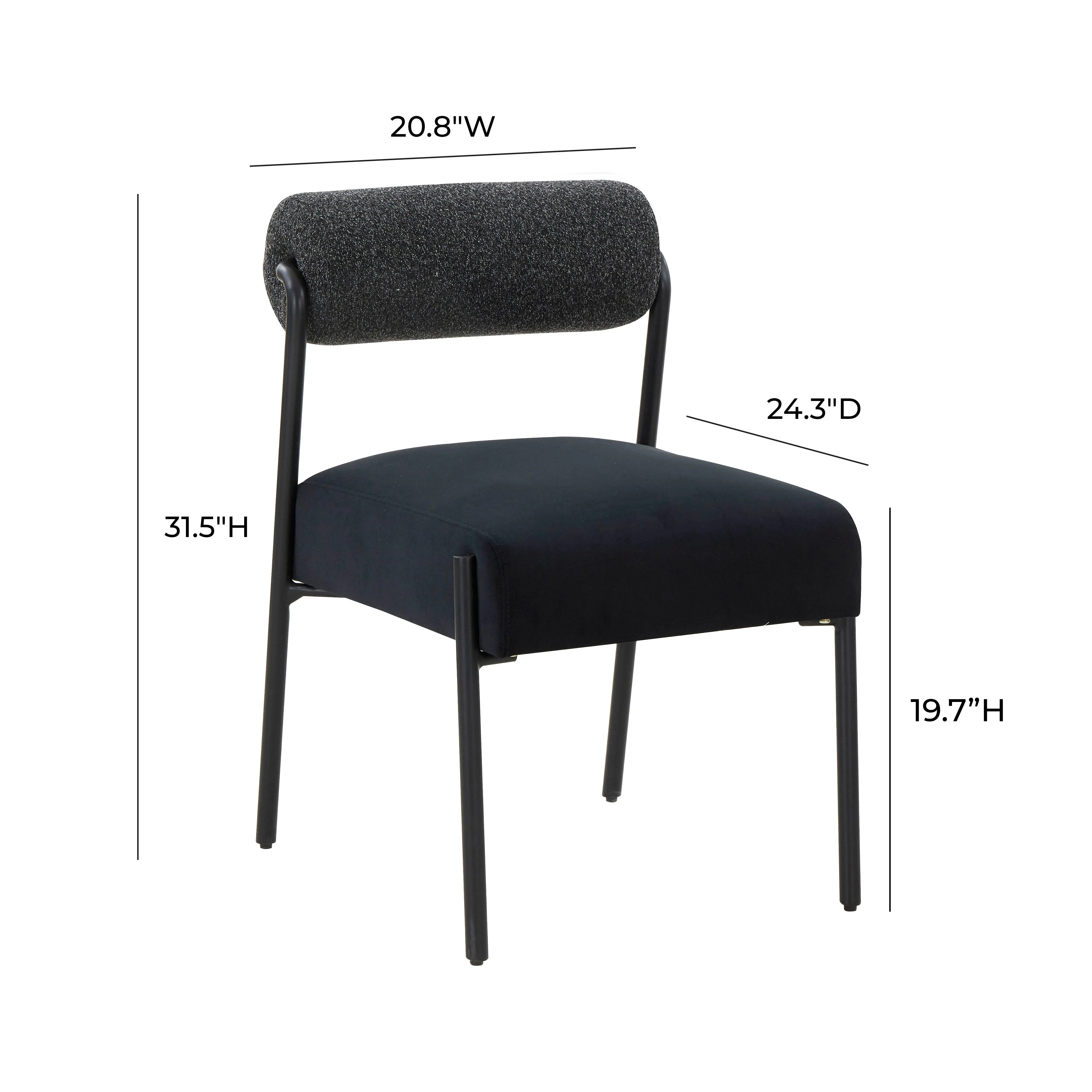 Jolene Performance Velvet Dining Chair - Set of 2 - Image 7