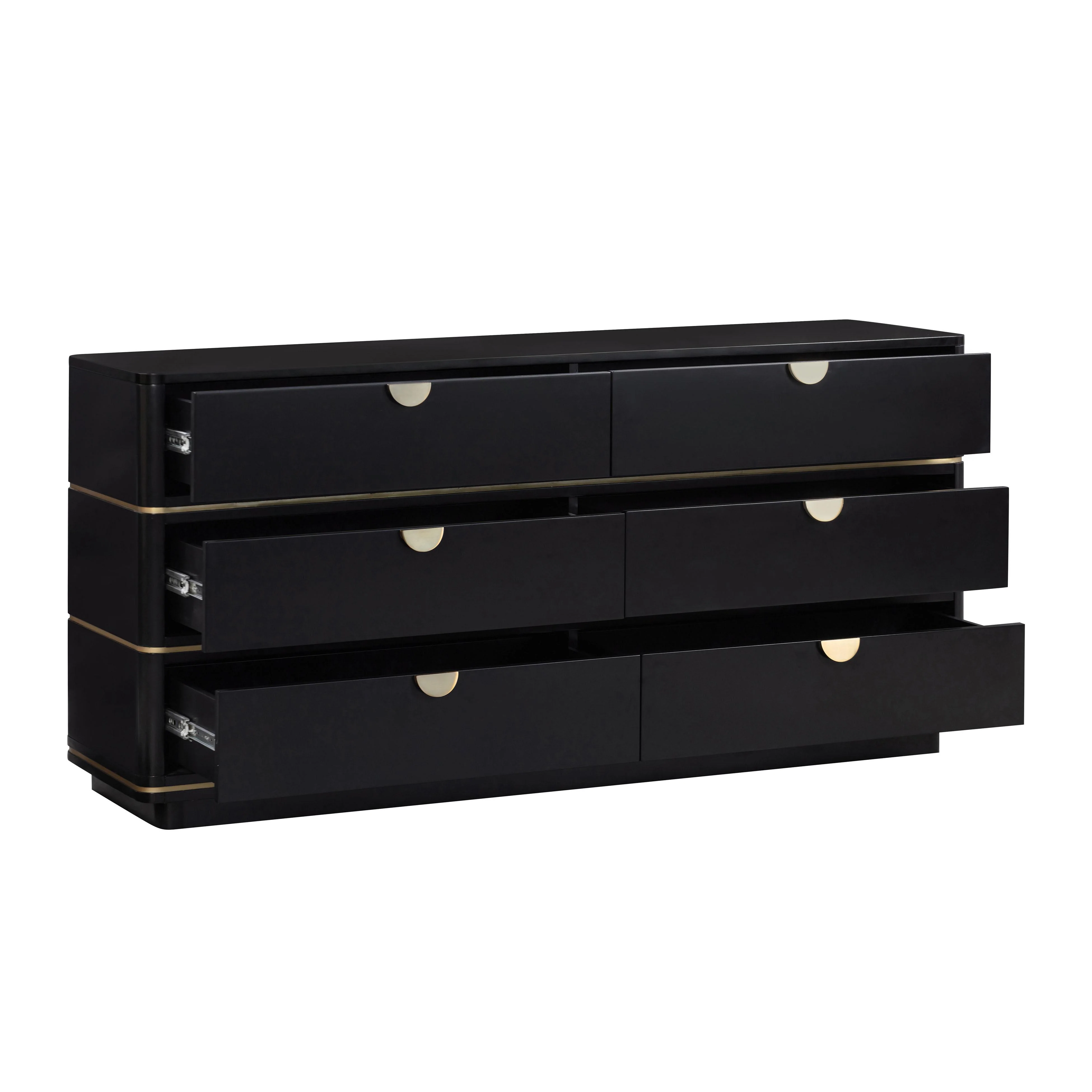 Julieta 62" Acacia Wood 6-Drawer Dresser - Image 14