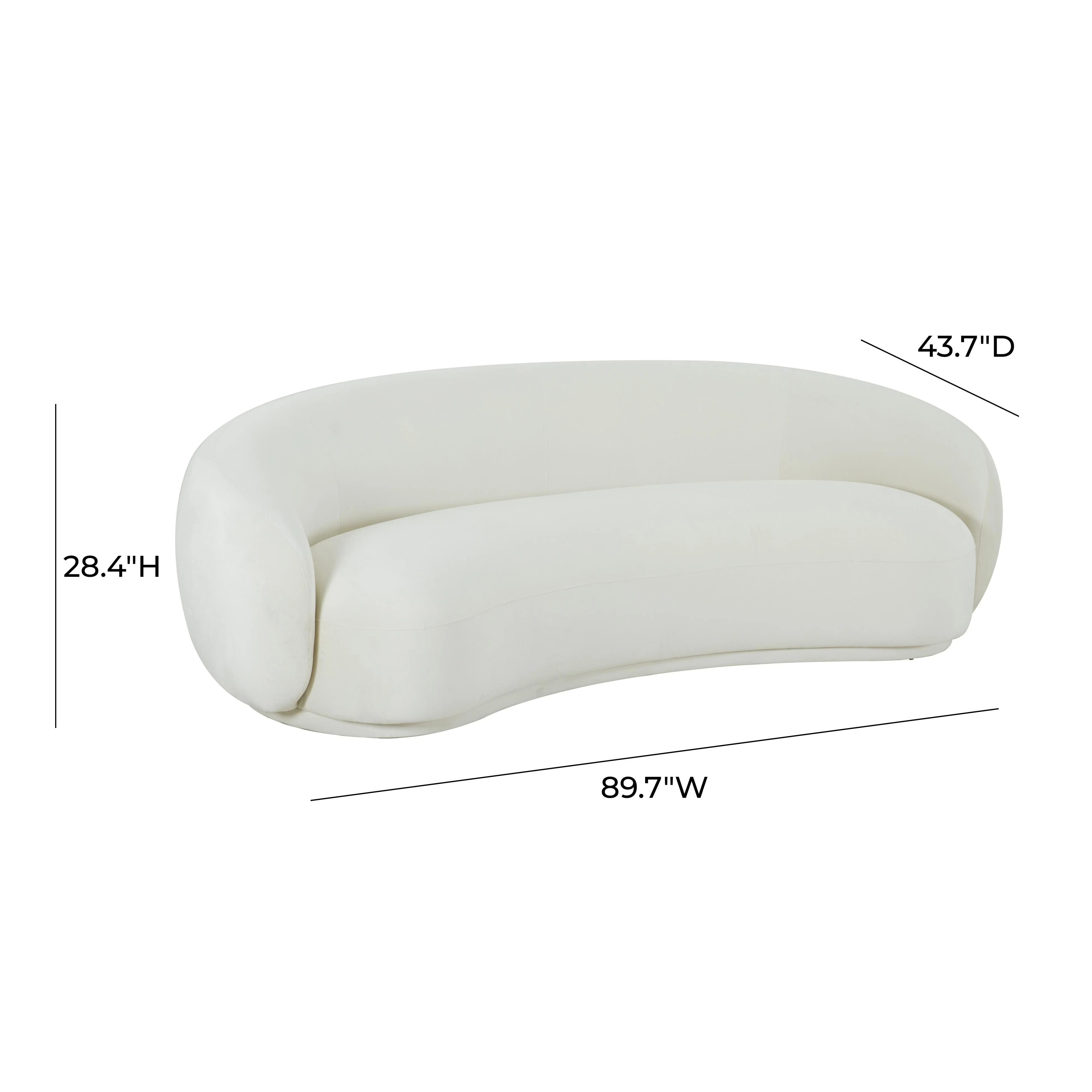 Kendall 90" Performance Velvet Sofa - Image 6