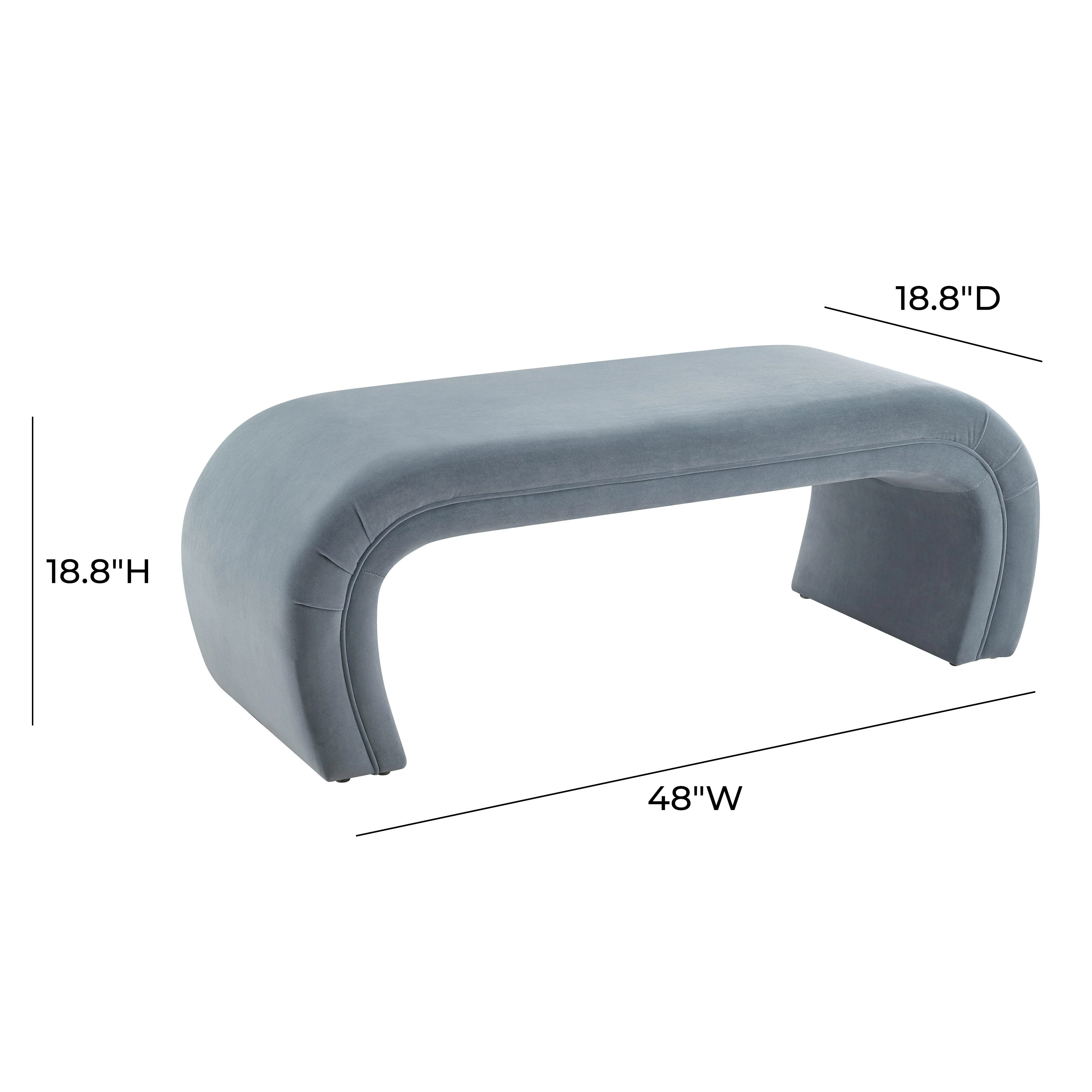 Kenya 48" Performance Velvet Bench - Image 28