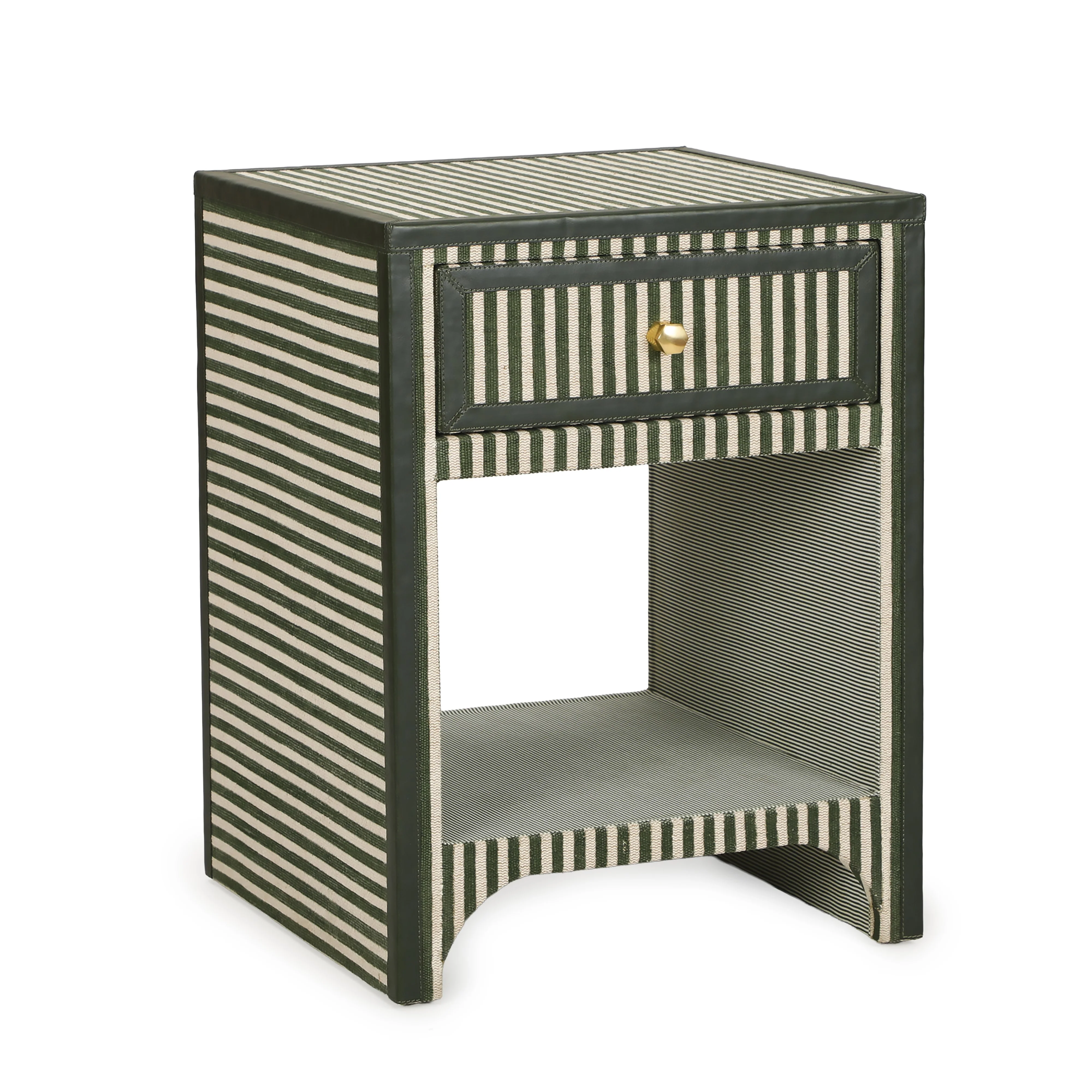 Kora 18" Cotton Jute 1-Drawer Contract-Grade Nightstand - Image 7