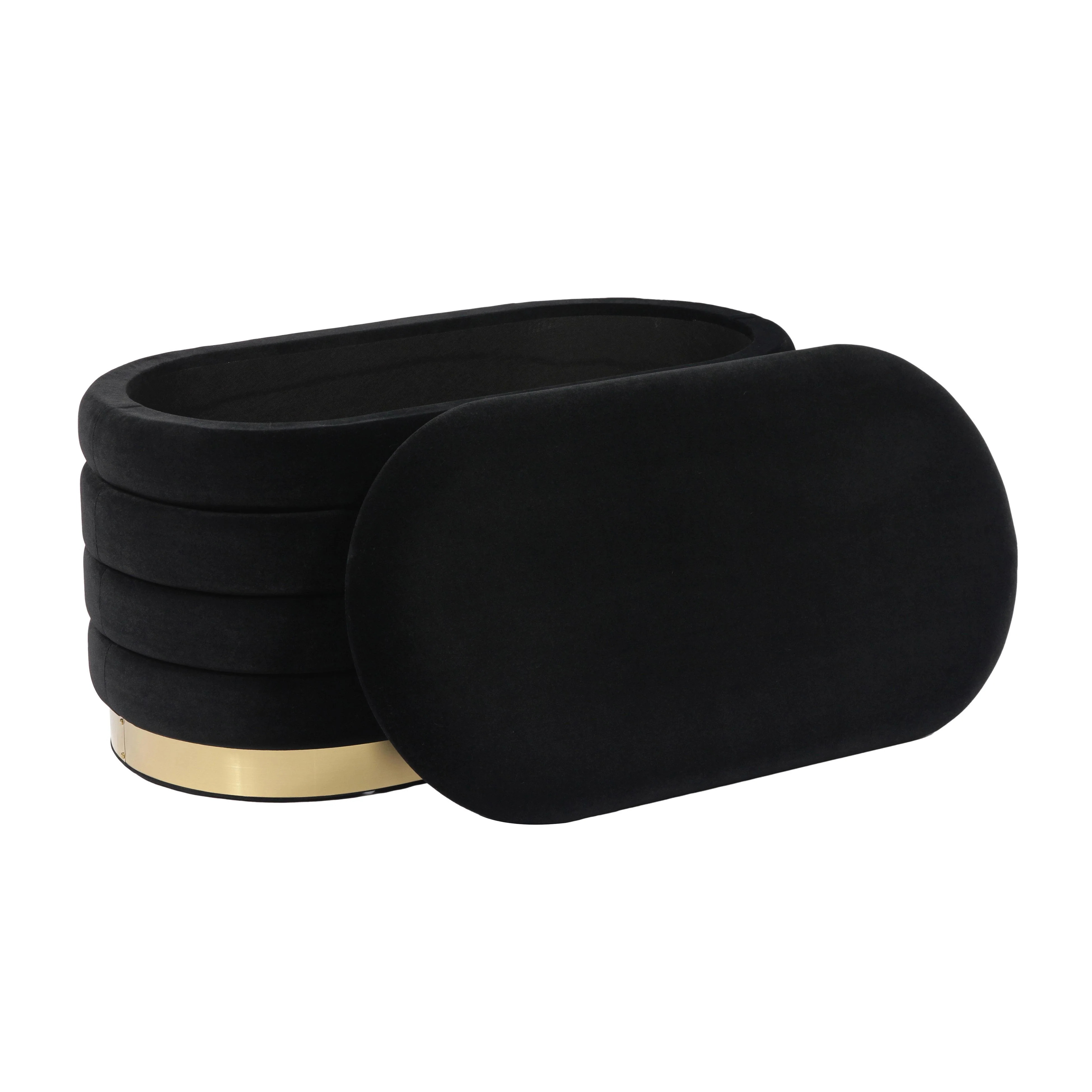 Lillian 31.5" Performance Velvet Storage Bench - Image 12