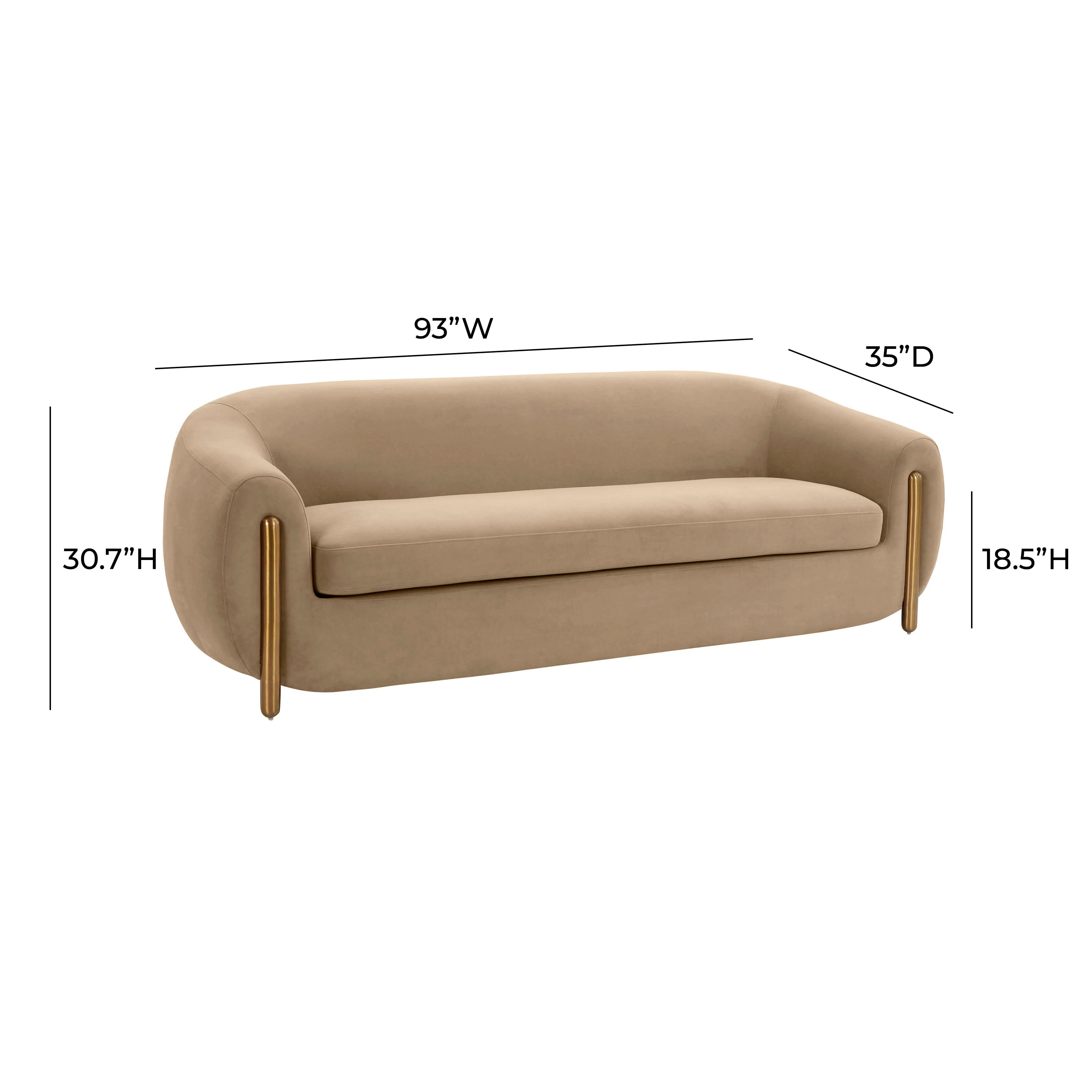 Lina 93" Performance Fabric Sofa - Image 7