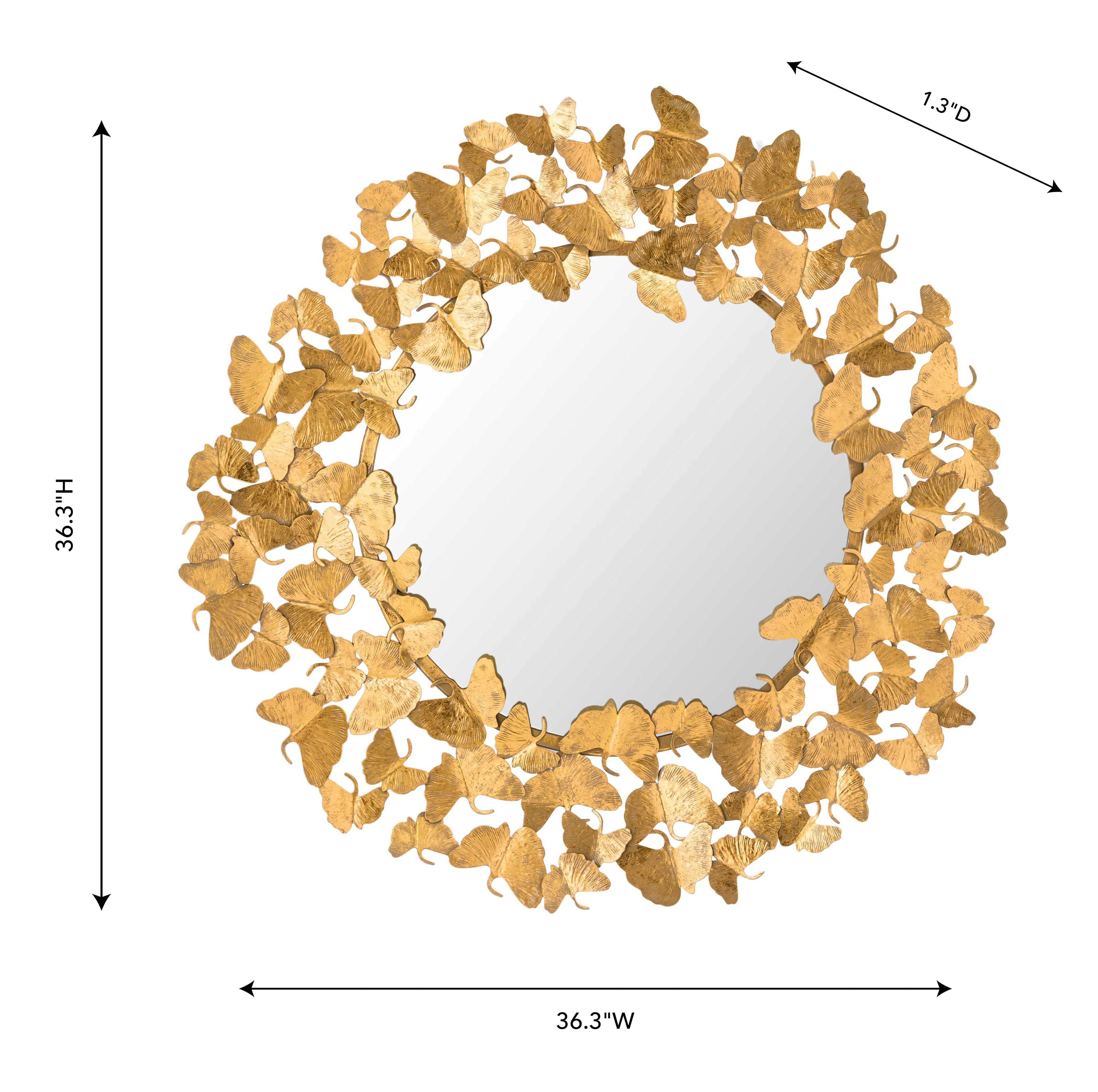 Lyrical Gold Round Wall Mirror (27"-36") - Image 10