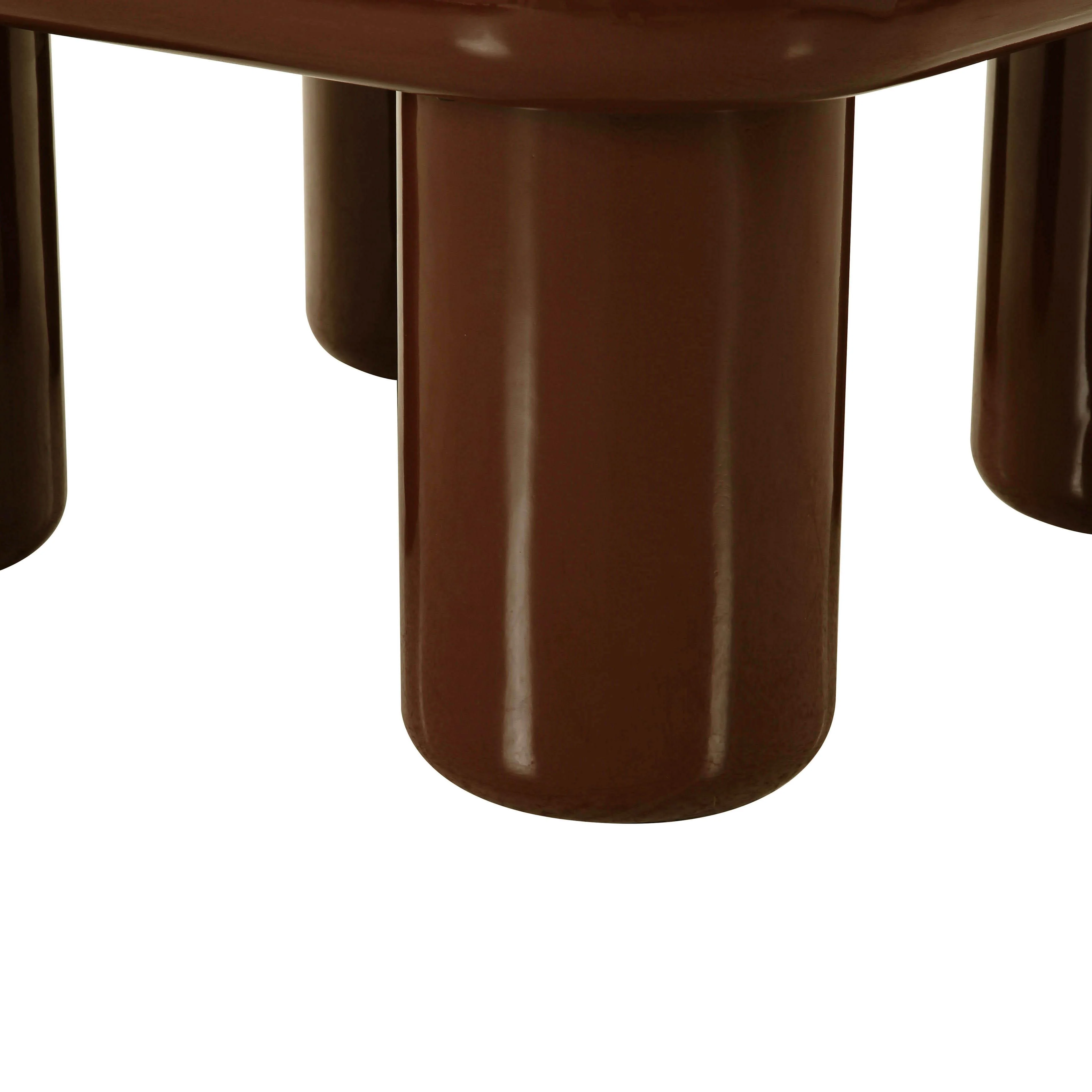 Memphis 33.5" Glossy Square Coffee Table - Image 10