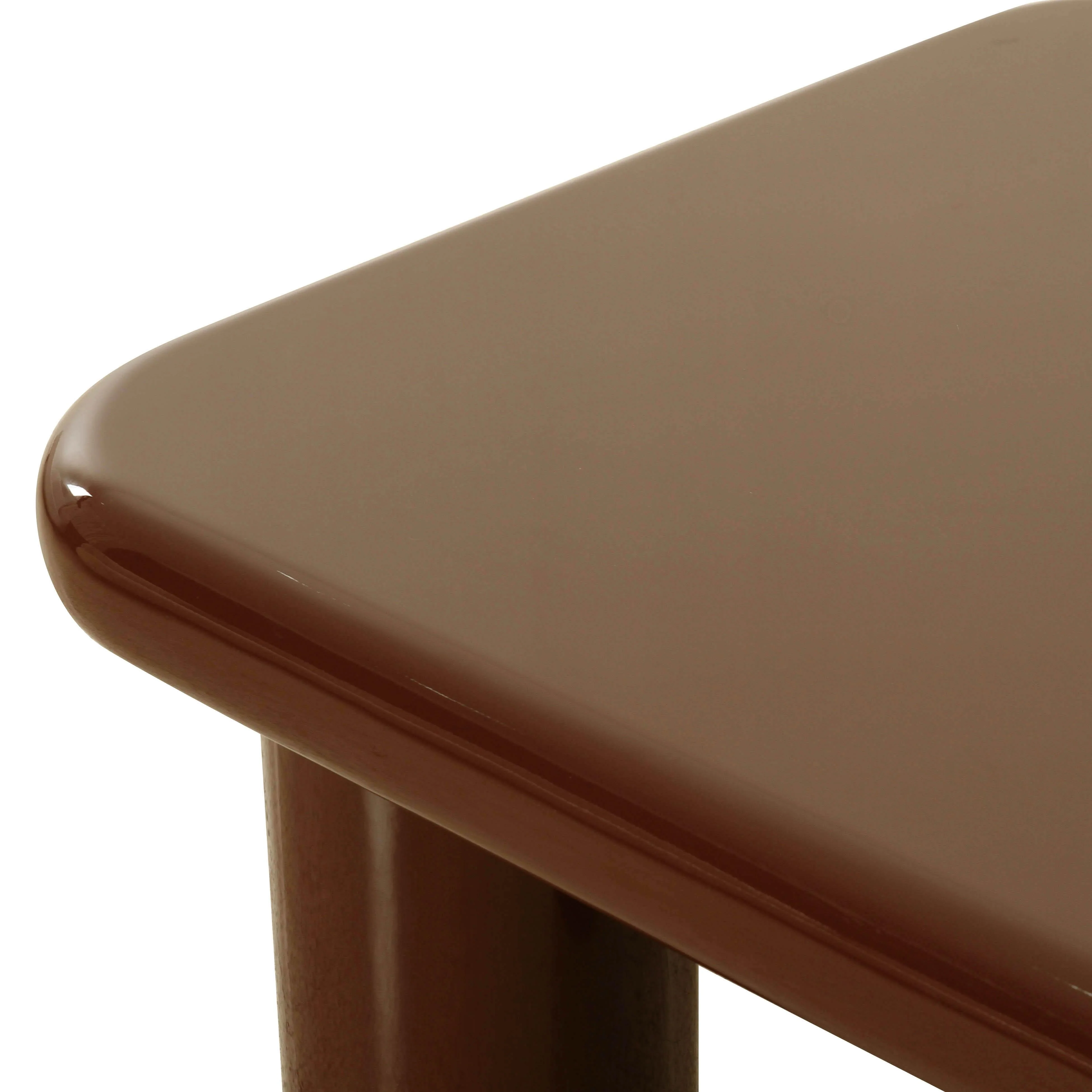 Memphis 33.5" Glossy Square Coffee Table - Image 11