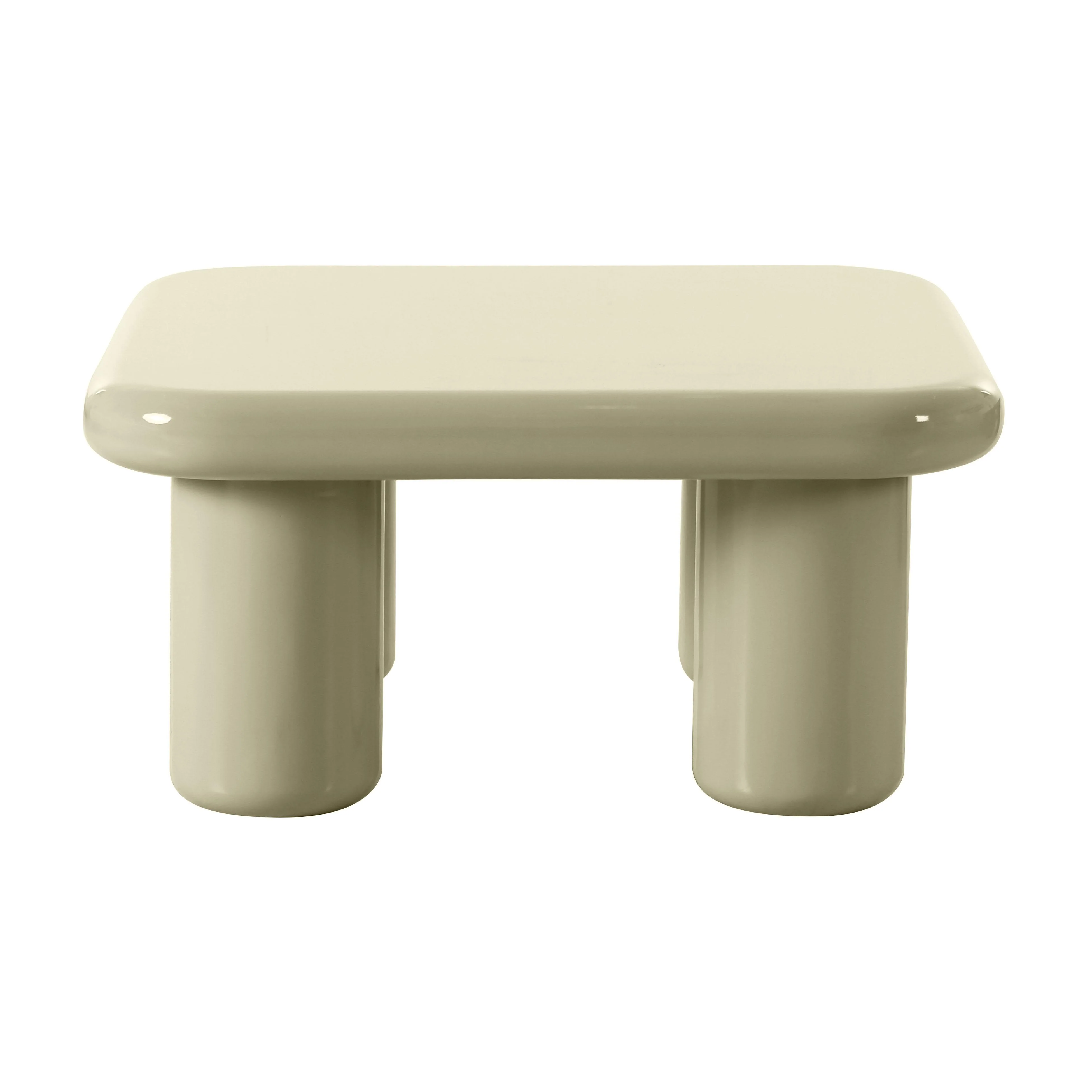 Memphis 33.5" Glossy Square Coffee Table - Image 3